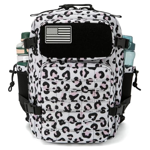 Detalle de QT&QY Mochila táctica de 25 L con sistema MOLLE cortado a láser