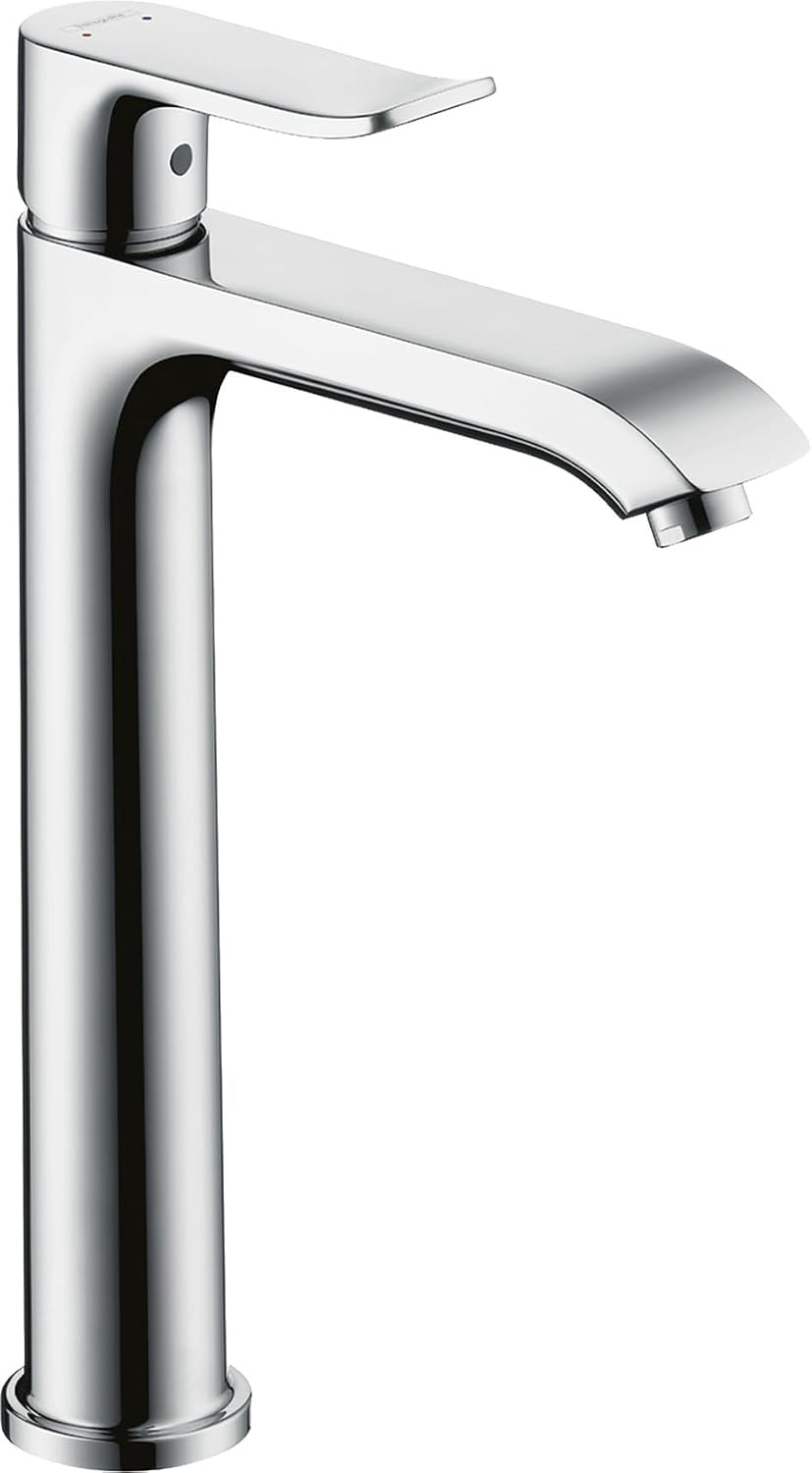 Detalle 1 de hansgrohe Metris 100 jednouchwytowa bateria umywalkowa, chrom, Push-Open i EcoSmart