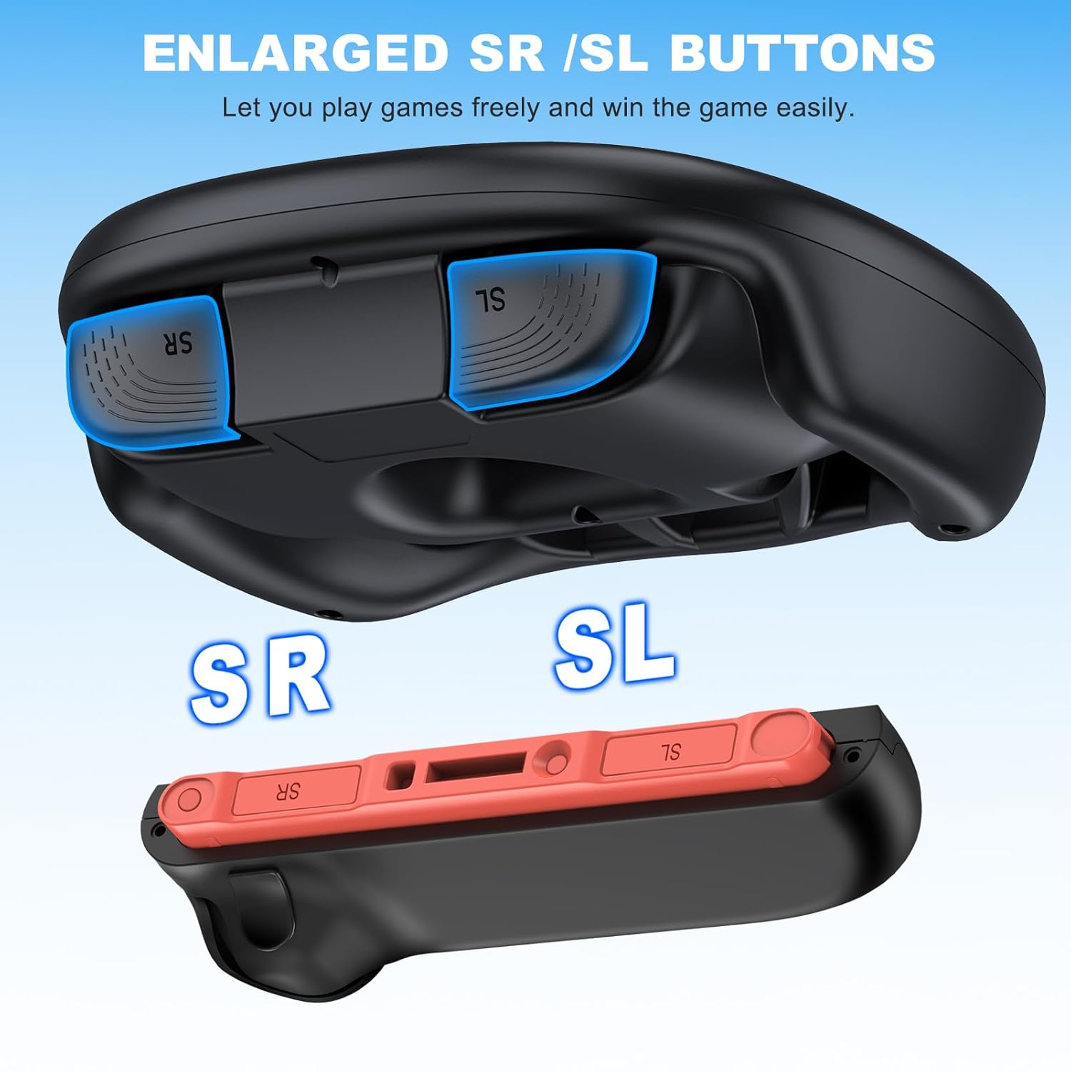 Detalle 2 de HELLCOOL Switch 2 Lenkrad 2er Set kompatibel