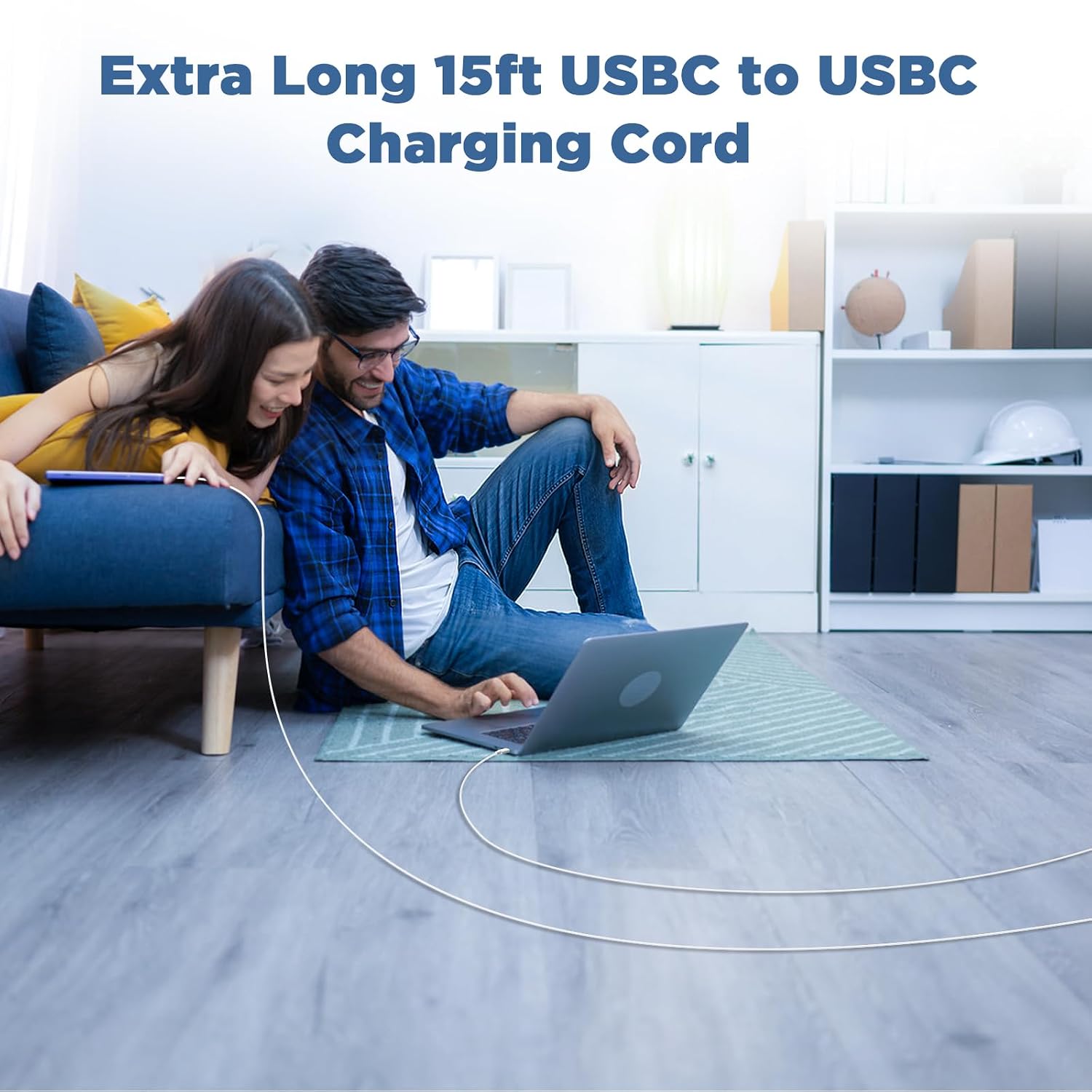 Detalle 2 de Long USB C Cable 15FT 🔌