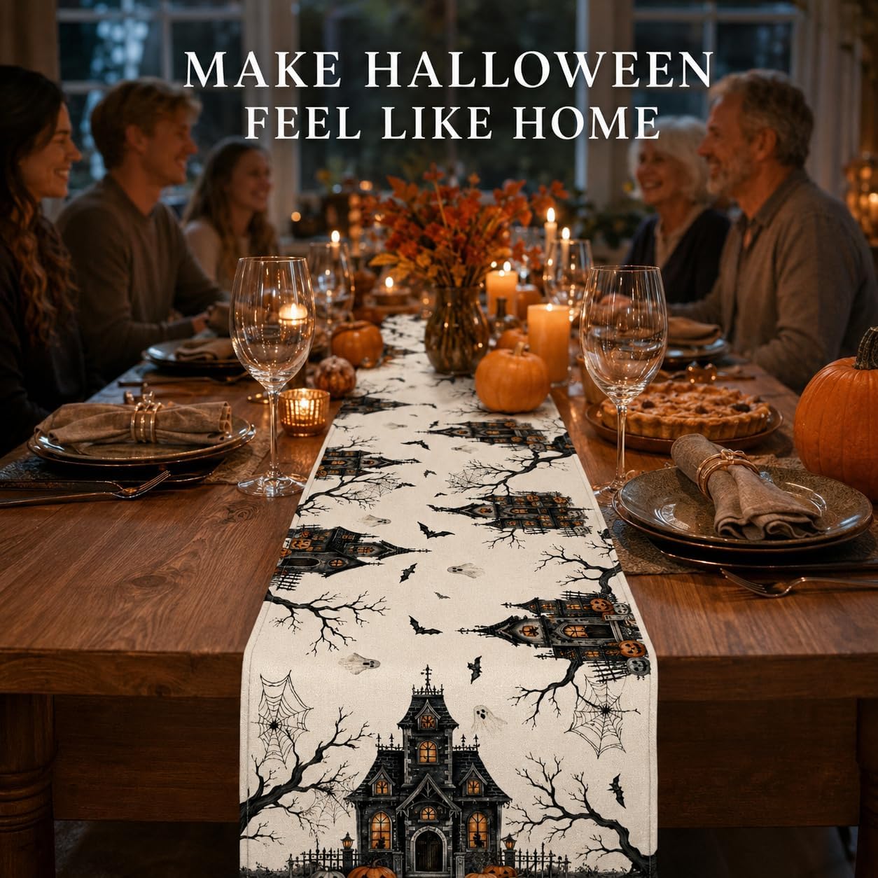 Thumbnail 4 de Halloween Table Runner 13 x 72 in