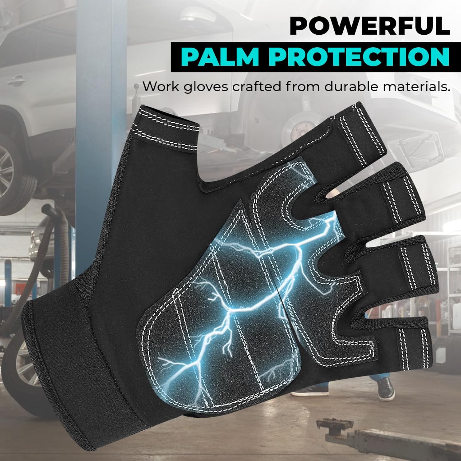 Thumbnail 3 de SAWANS Guantes de trabajo sin dedos XL