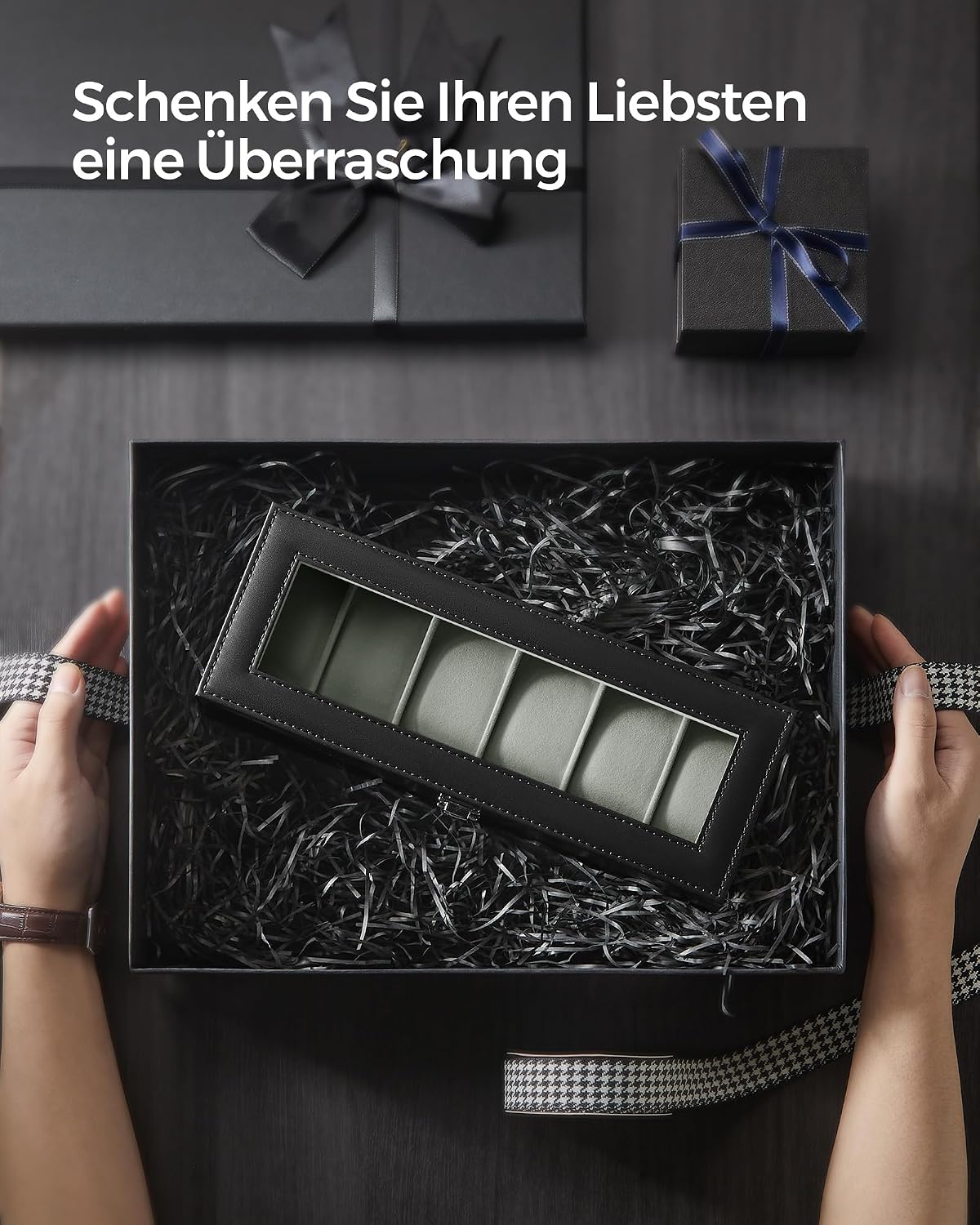 Thumbnail 6 de SONGMICS JWB06BK Uhrenbox 6 Fächer