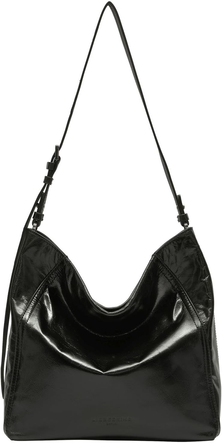 Detalle de LIEBESKIND Chudy Hobo Hobo – Minimalistische Ledertasche aus hochwertigem Schafsleder