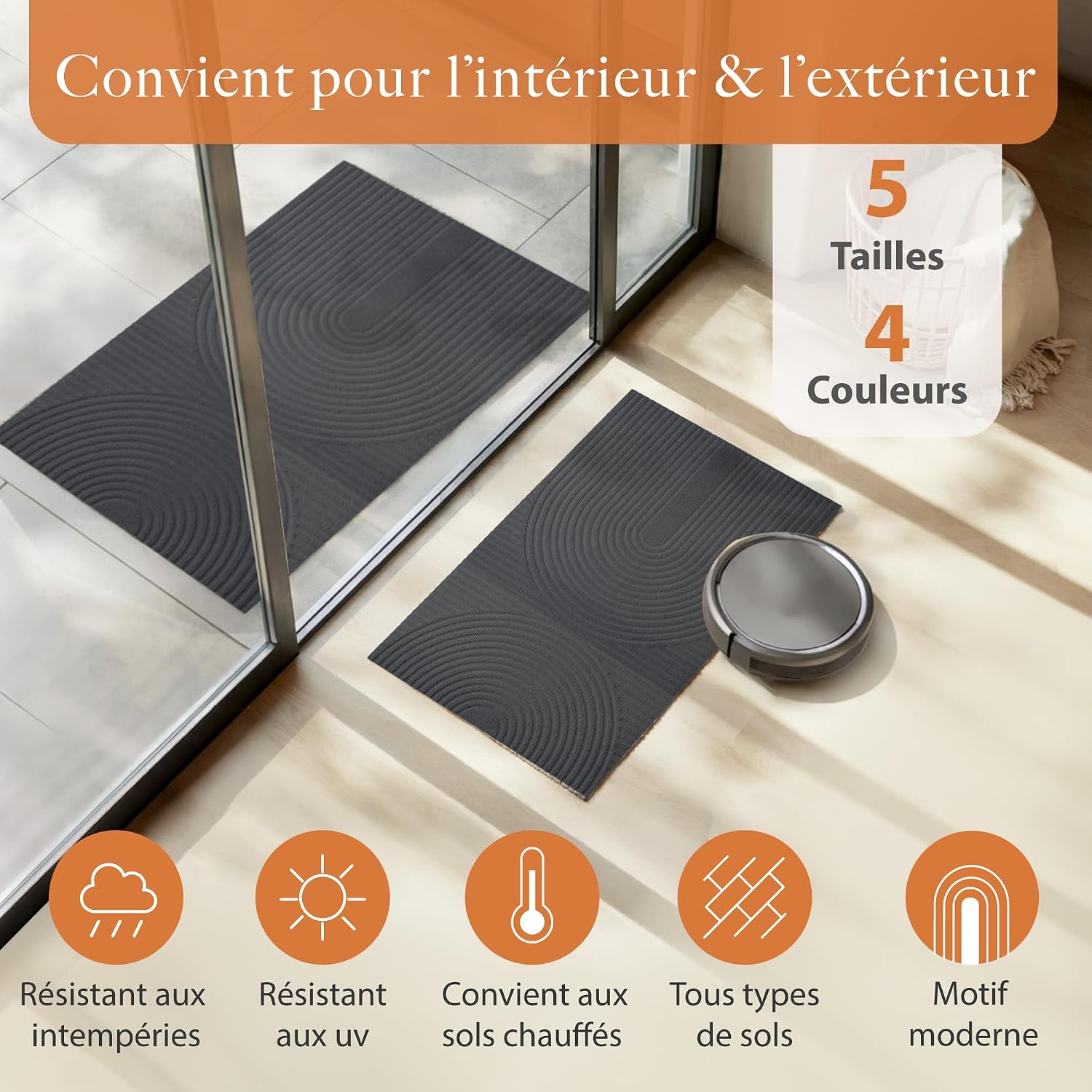 Detalle 2 de Zenacasa Tapis Entrée 40x60 cm 🏡