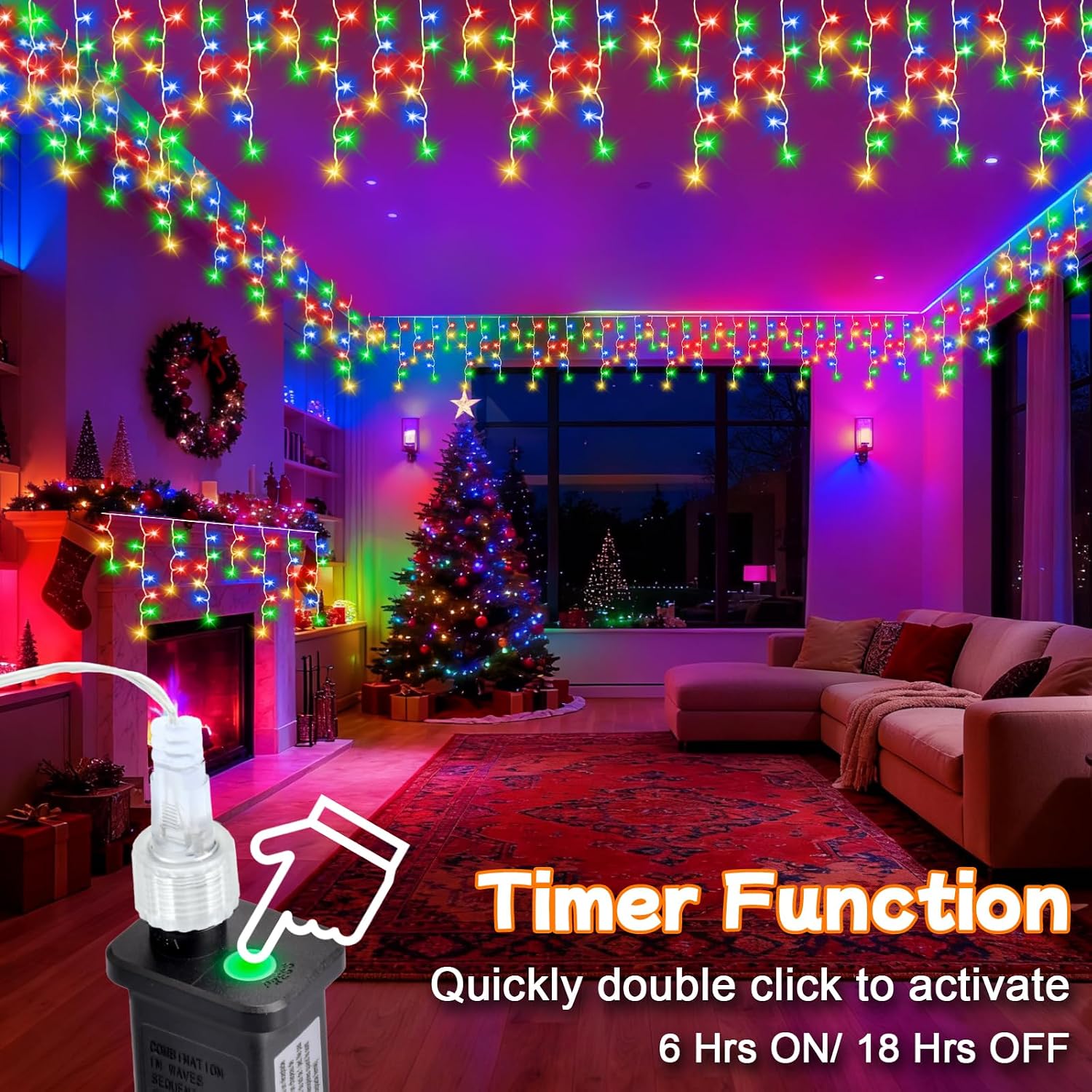 Detalle de cshare Icicle Lights Outdoor 20M 480 LEDs