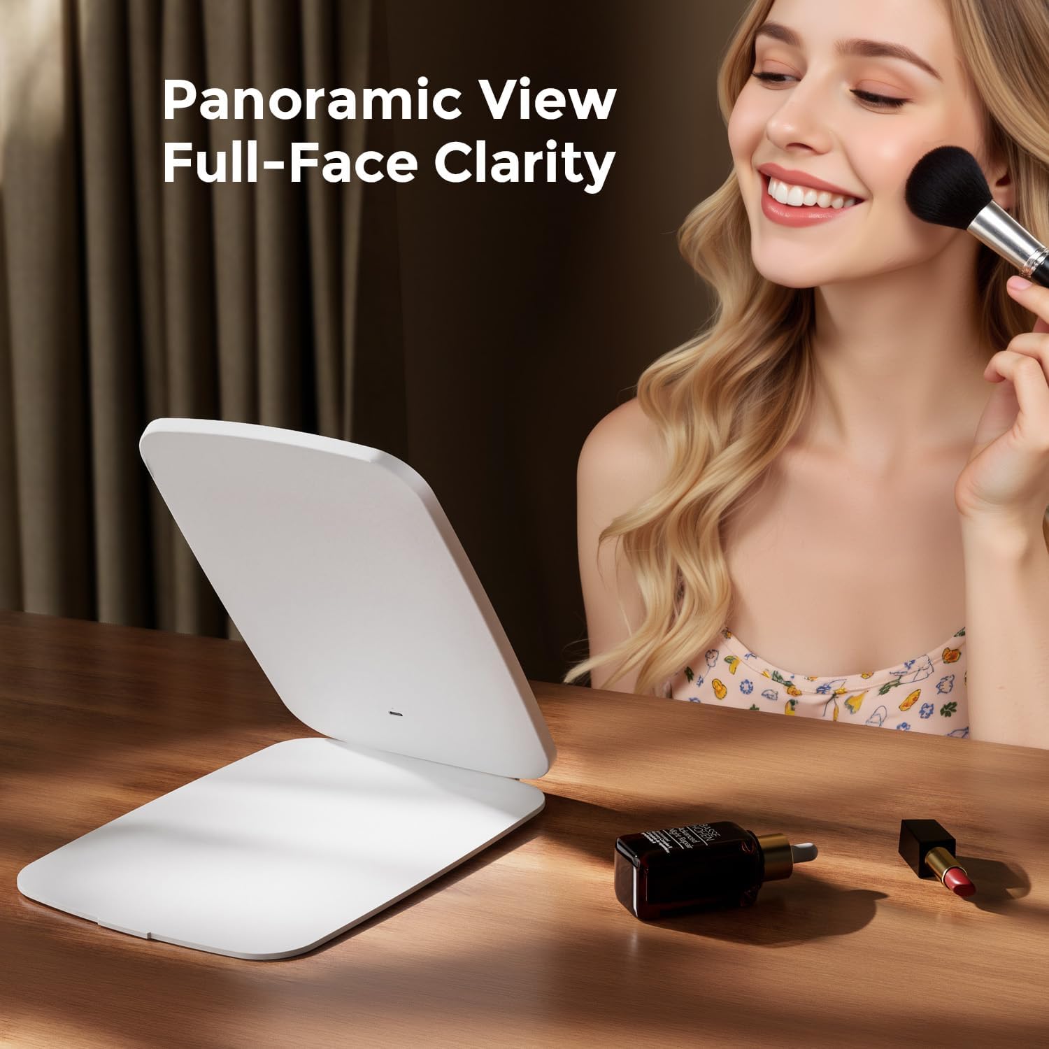 Detalle 2 de NEZZOE folding makeup mirror 10" x 7