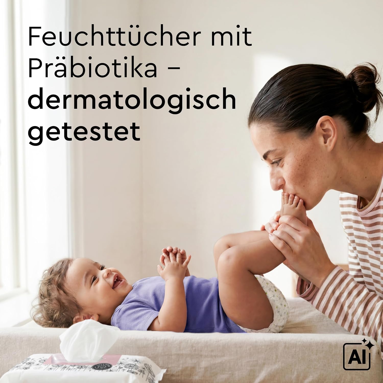 Thumbnail 2 de LILLYDOO Feuchttücher mit Präbiotika – 600 Stück (10 x 60) für empfindliche Babyhaut, plastikfrei