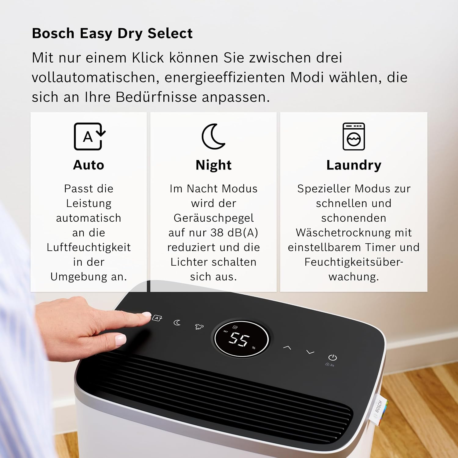 Detalle 2 de Bosch Dry 4000 Luftentfeuchter für 33 m² Räume