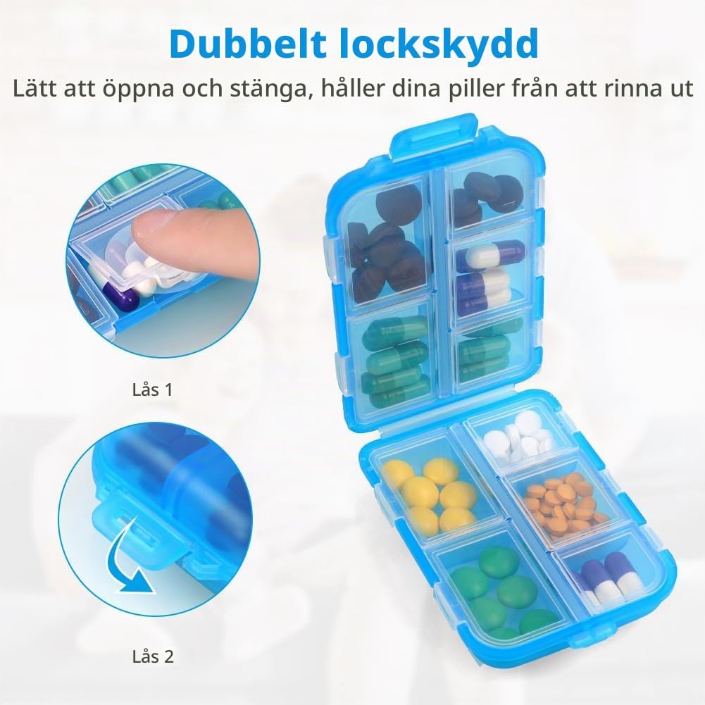 Detalle de ACWOO bärbar tablettask med 10 fack, dubbla lager och säker stängning