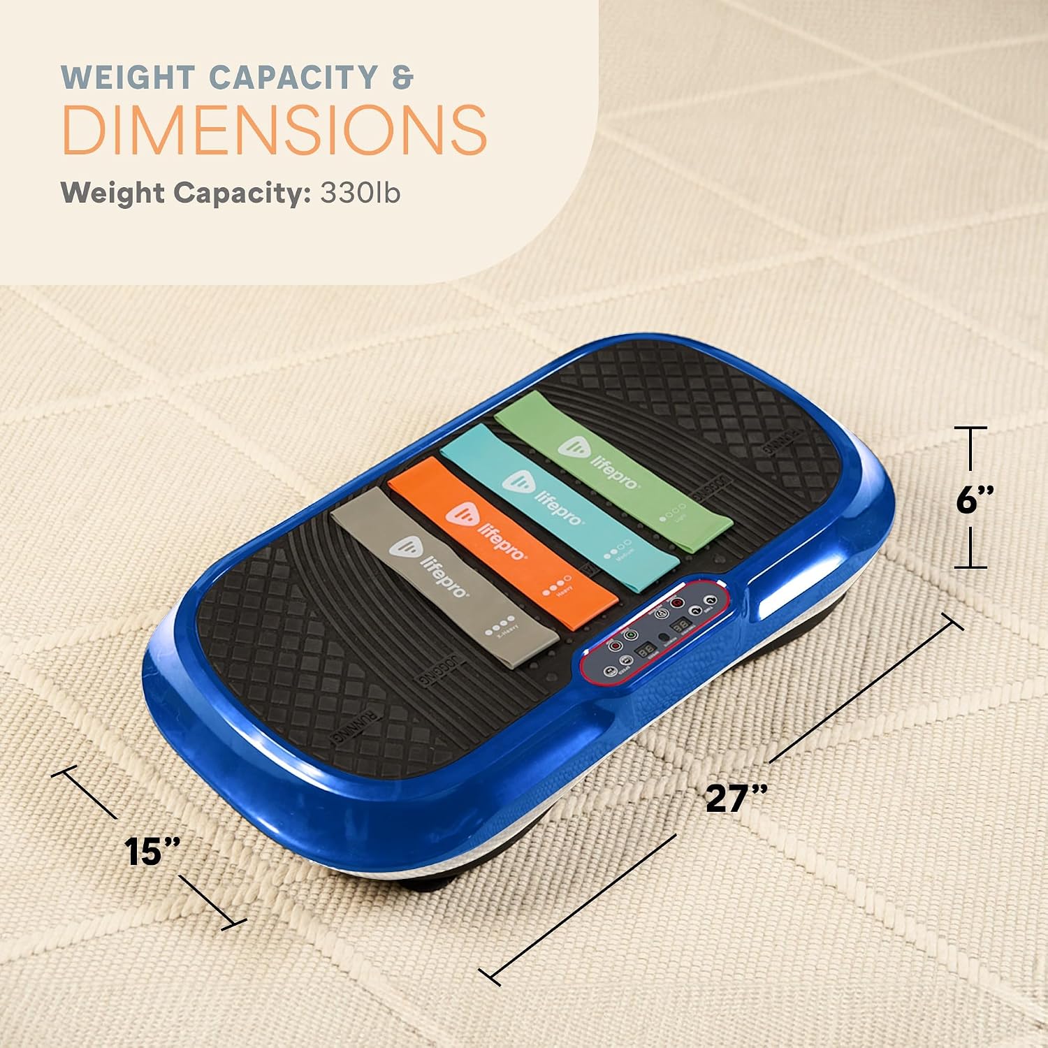 Detalle de Lifepro vibration plate 10 modes