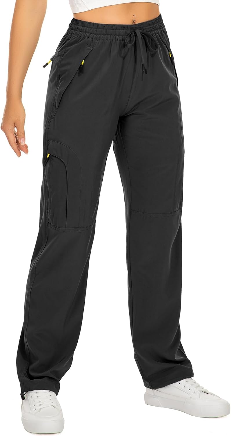 Detalle de Mosingle women’s walking cargo trousers with quick-dry, UPF 50 protection and zip pockets