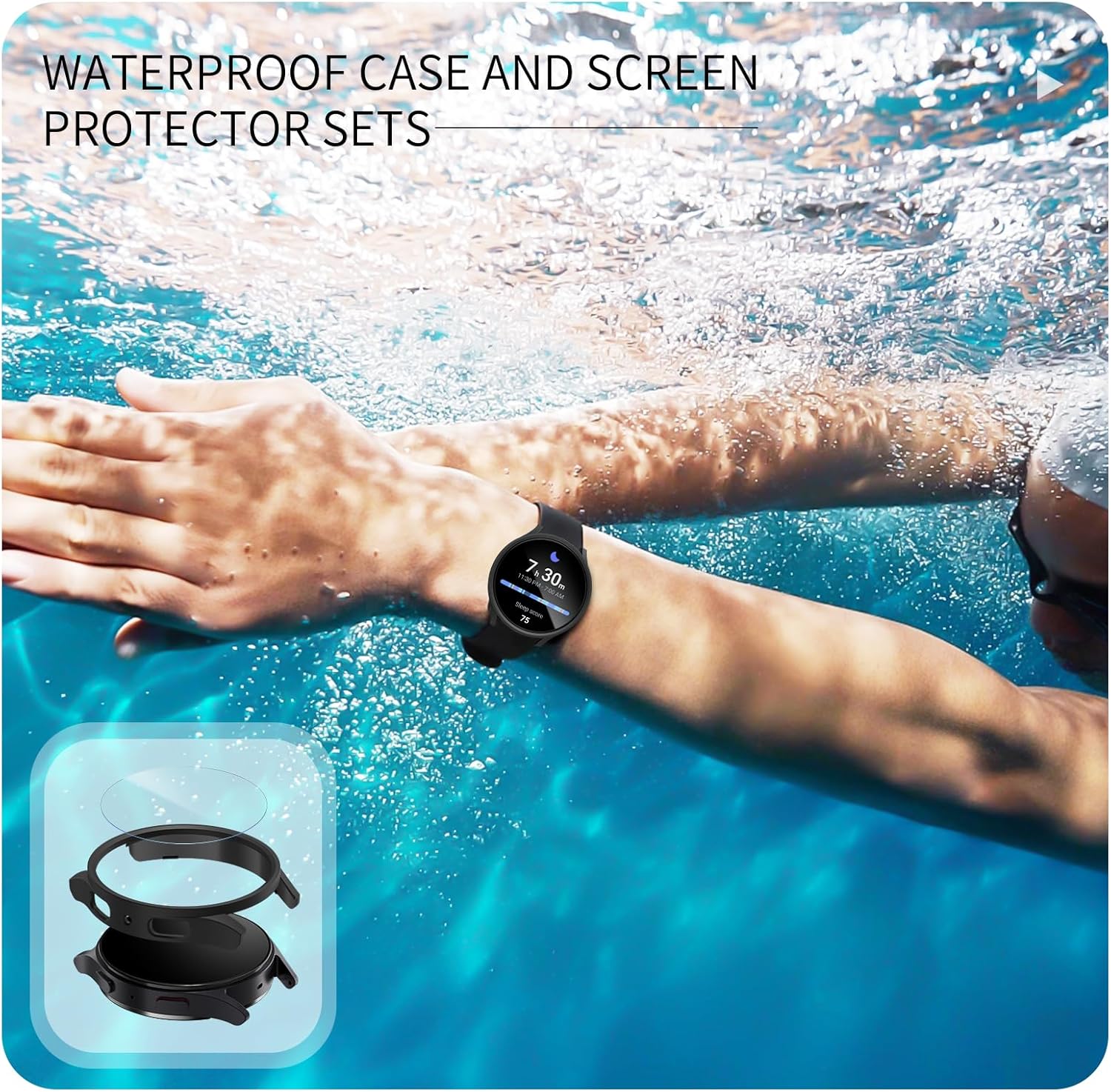 Detalle 2 de Landhoo 6+6 Pack Galaxy Watch7 40mm screen protector