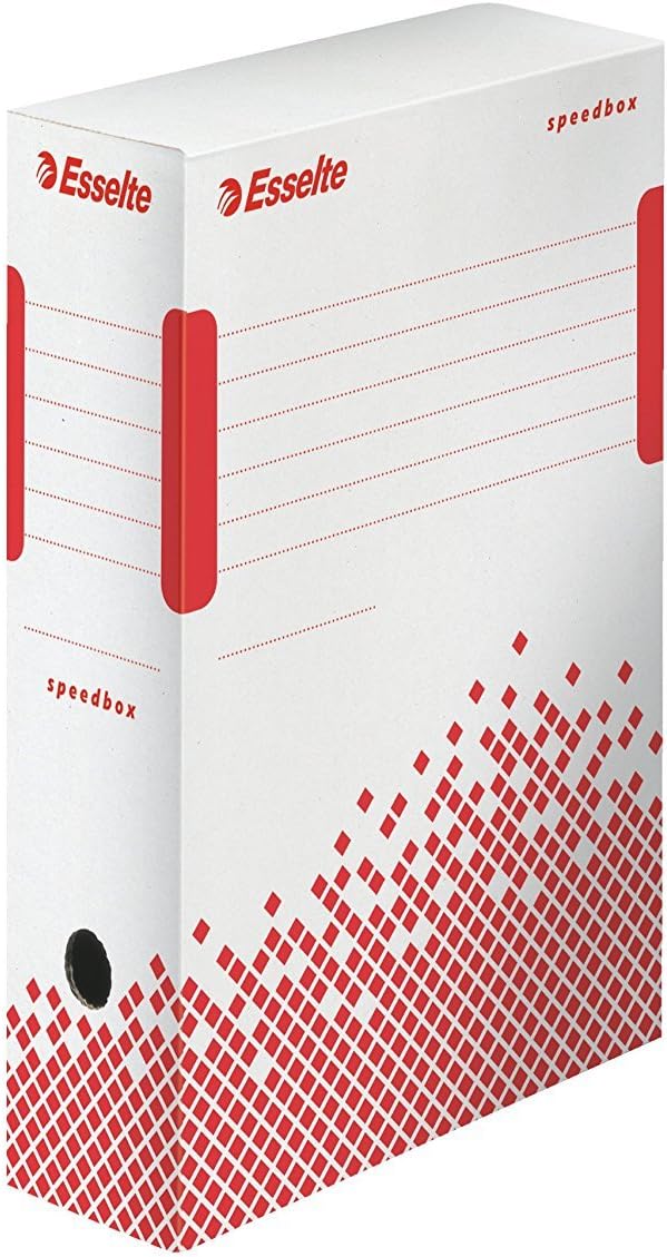 Esselte Speedbox scatole archivio 623908 (10x25x35 cm), confezione da 25 pezzi
