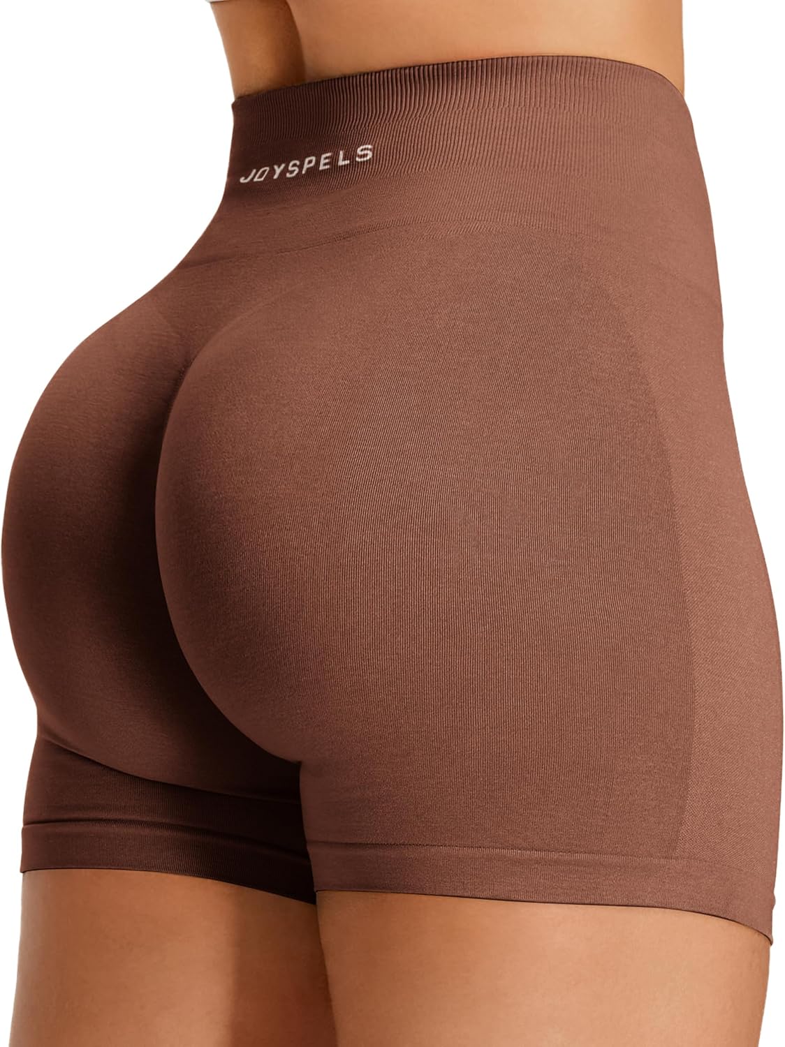 Thumbnail 6 de JOYSPELS Womens Seamless High Waisted Gym Shorts with Scrunch Bum