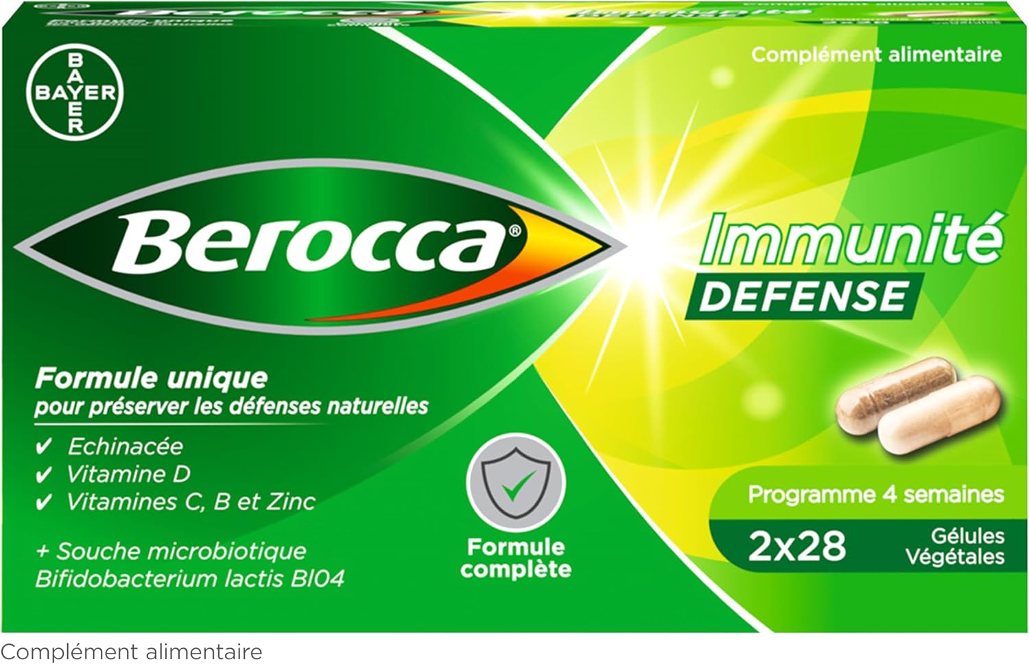 Detalle de Berocca Immunité Défense 56 comprimés 💊