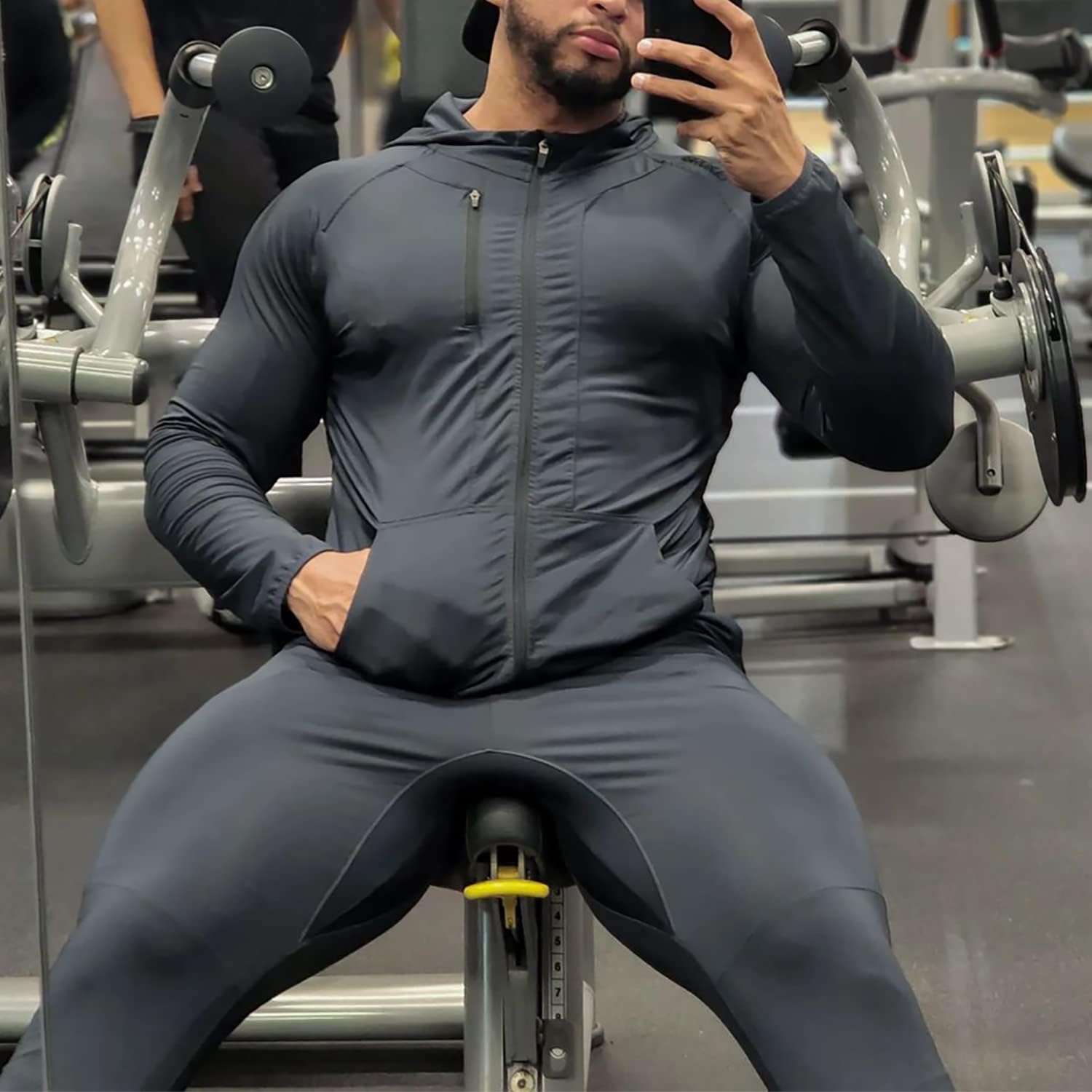 Thumbnail 1 de BROKIG Leichte Hoodie Herren – Schnelltrocknende Laufjacke mit Reißverschluss