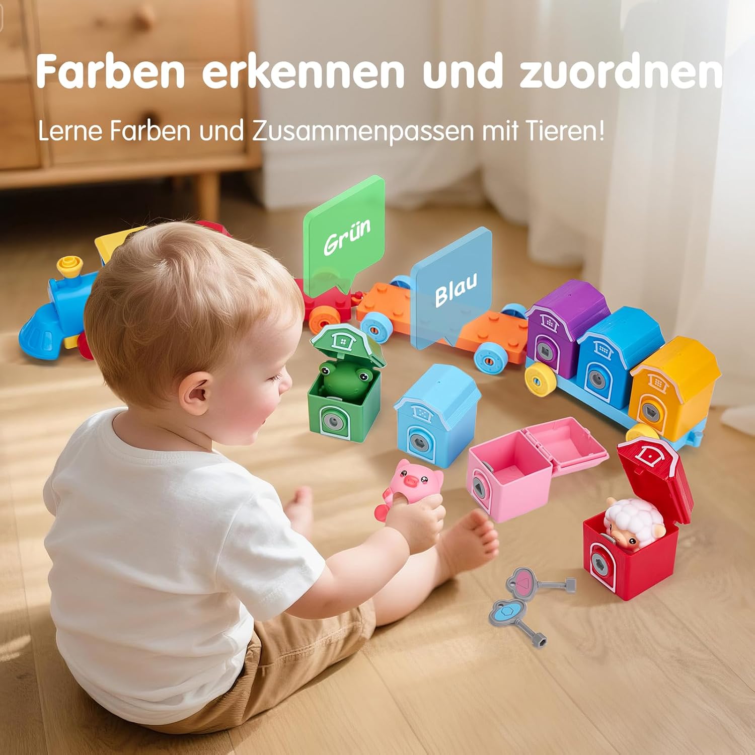 Detalle 2 de hahaland Bauernhof Montessori Spielzeug