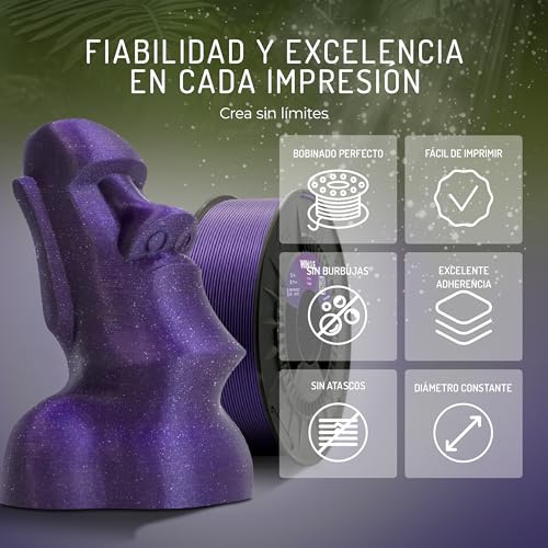 Thumbnail 3 de WINKLE Filamento PLA 1,75 mm, 1 kg para impresora 3D