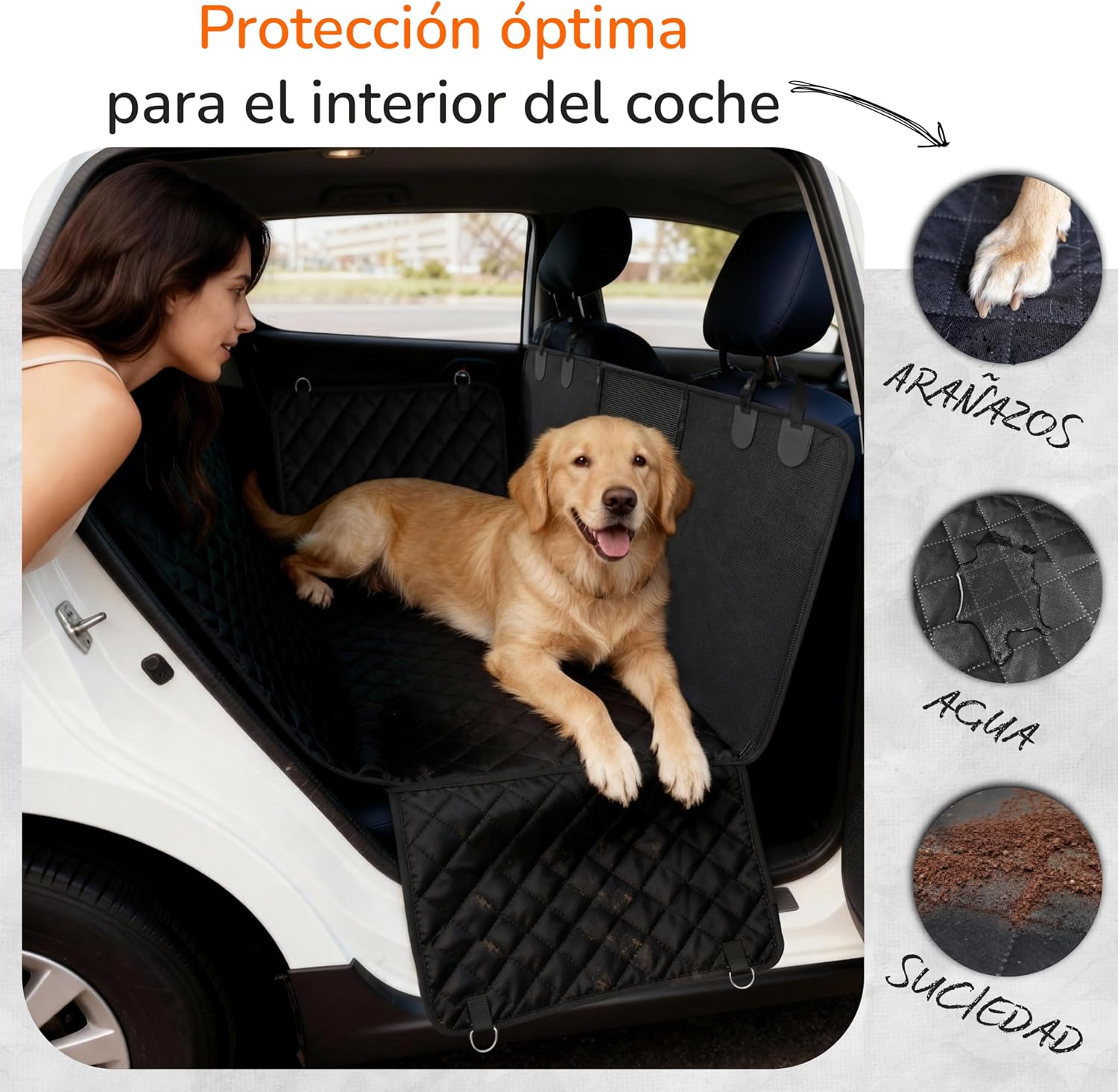 Detalle 2 de Upgrade4cars Manta Perro Asiento Trasero