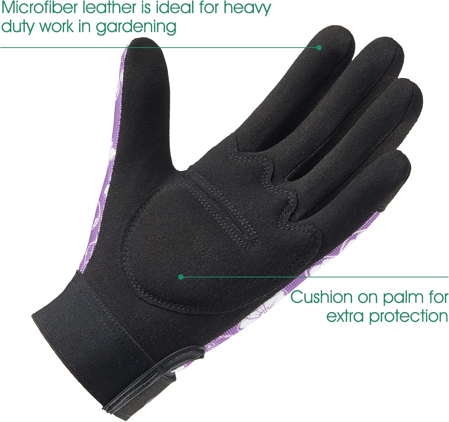 Thumbnail 2 de COOLJOB Gartenhandschuhe für Damen mit Klettverschluss – durchstichsichere, gepolsterte Rosenhandschuhe (1 Paar, Größe S–M)