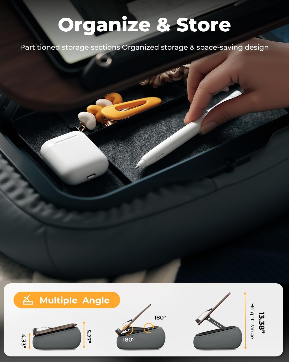 Detalle 1 de SupeDesk Adjustable Lap Book Stand