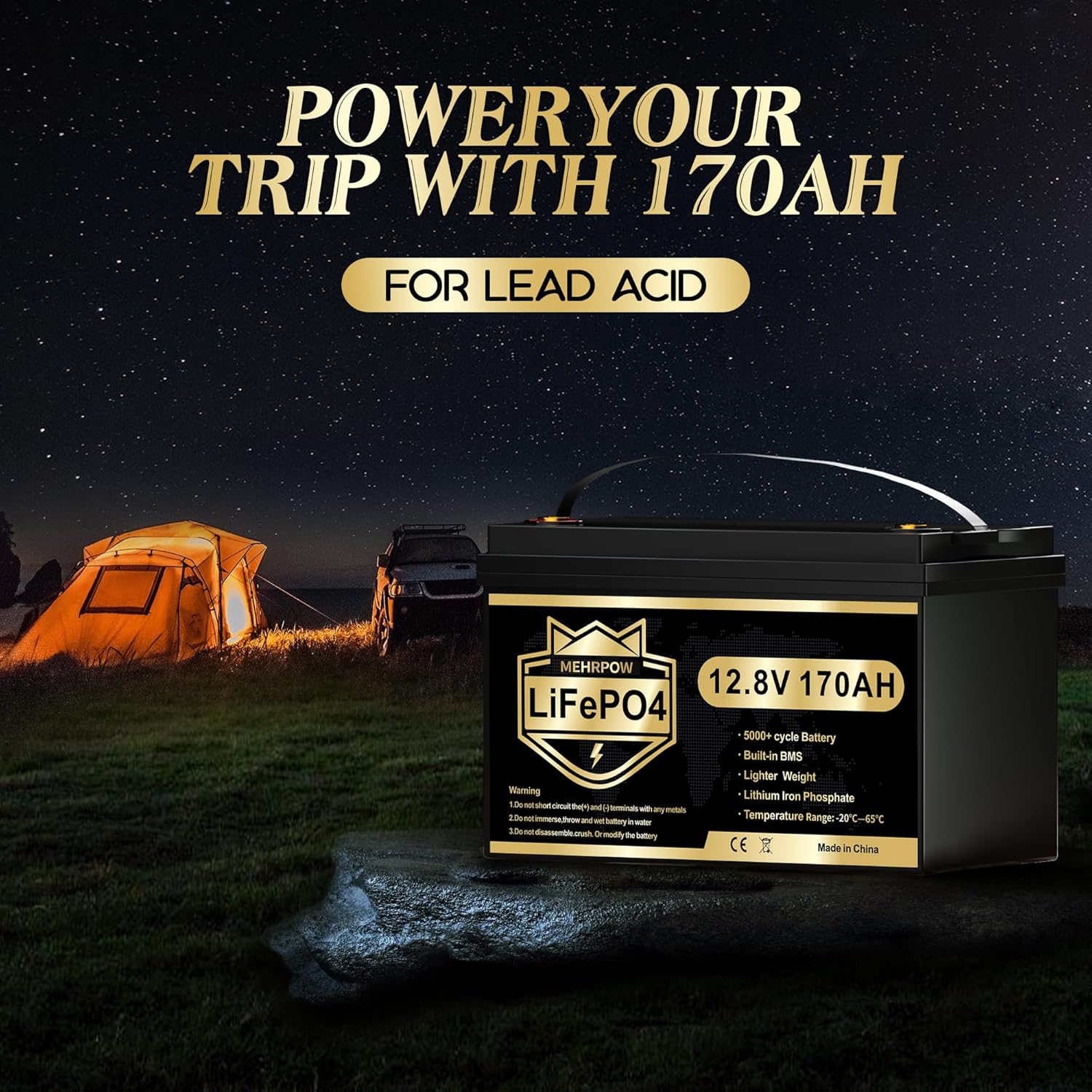 Thumbnail 6 de LiFePO4 12V 170Ah Autobatterie Lithium-Akku für Camping 📦