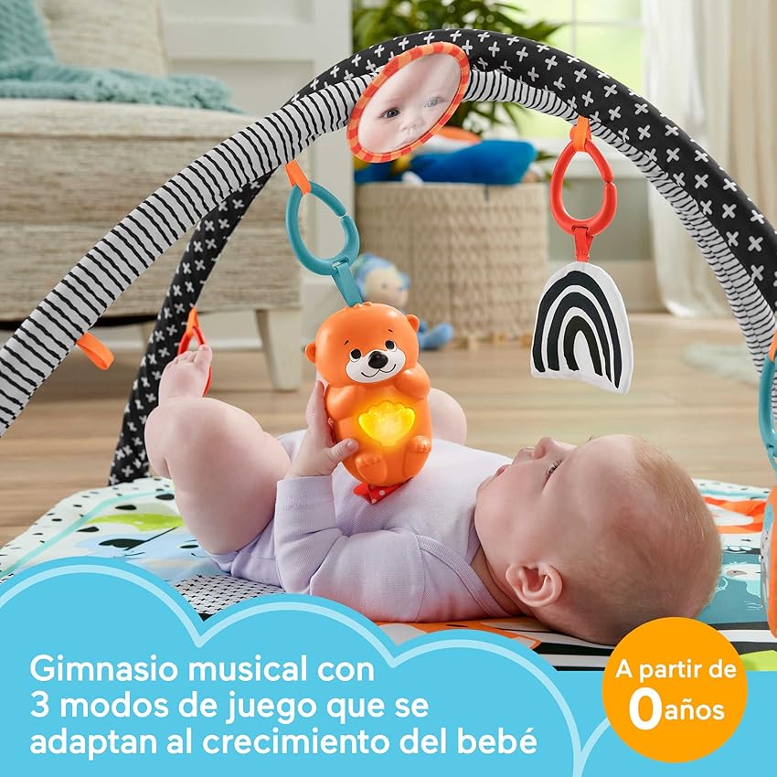 Detalle 2 de Fisher-Price Gym Musical 3 en 1 para Bebés 🎶