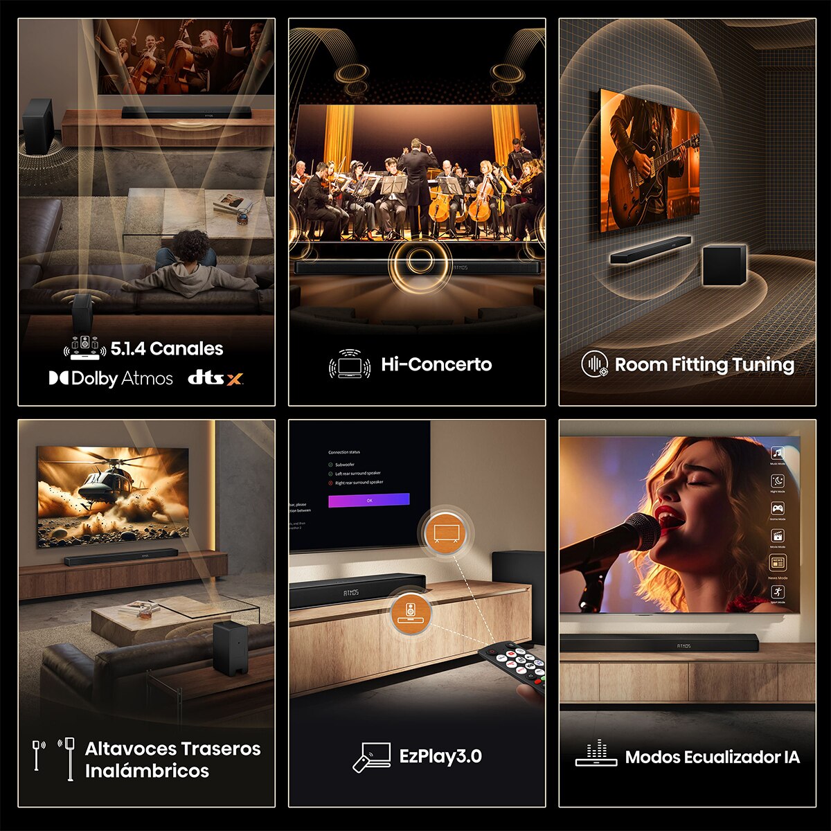 Thumbnail 3 de Hisense AX-5140Q Barra de sonido Dolby Atmos 600 W