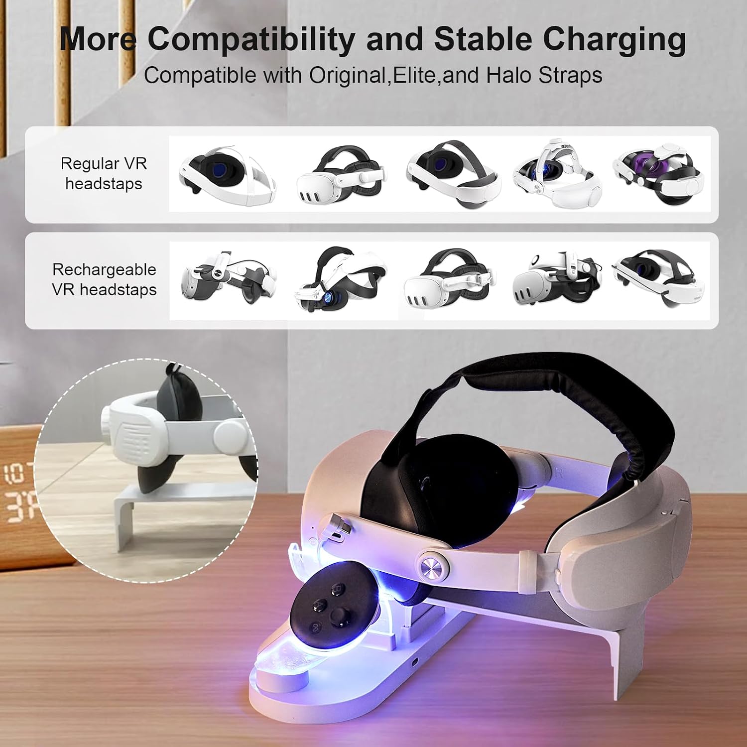 Thumbnail 5 de Growalleter Charging Dock for MetaQuest 3S