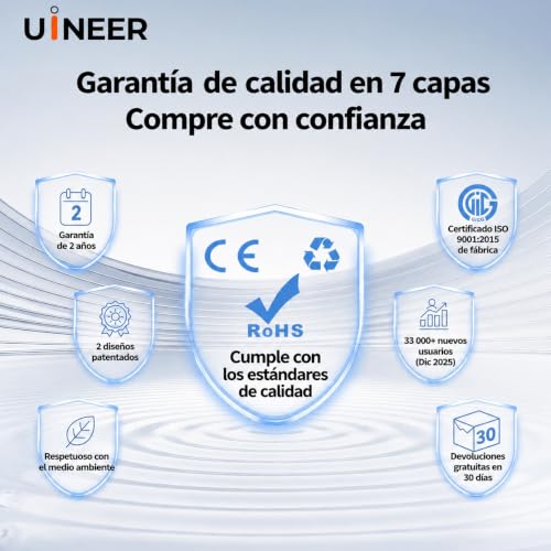 Detalle de Uineer Ratón Inalámbrico 3200 dpi – Negro Mate