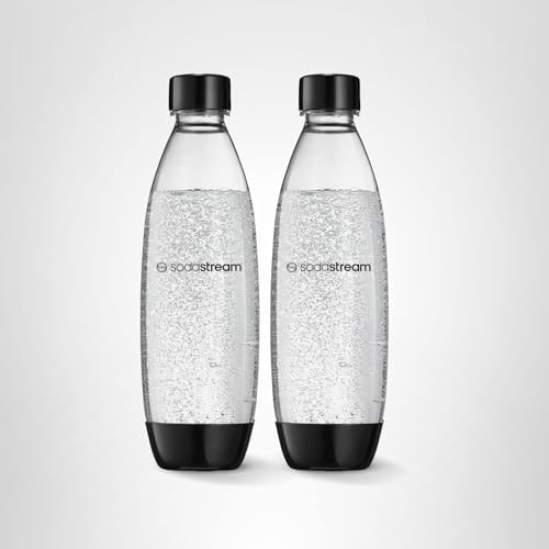 Detalle 2 de Sodastream 1L Twin Pack Carbonated Water Bottle — Slim, Dishwasher Safe, BPA-Free & SodaStream Compatible