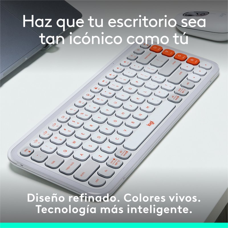 Thumbnail 3 de Logitech Pop Icon Keys teclado inalámbrico Bluetooth blanco