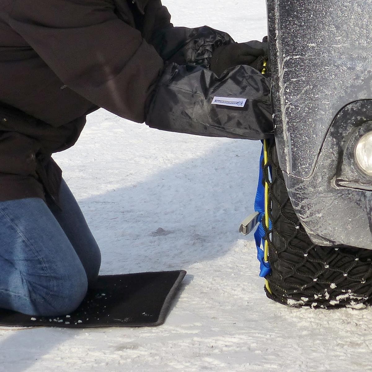 Detalle 1 de MICHELIN 009497 Guanti Montaggio Catene Neve