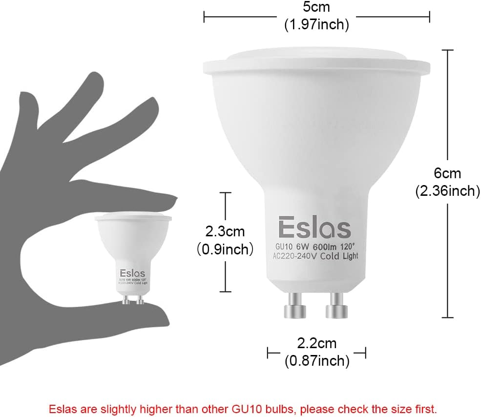 Thumbnail 2 de Eslas GU10 LED Bulbs 6000K 6W