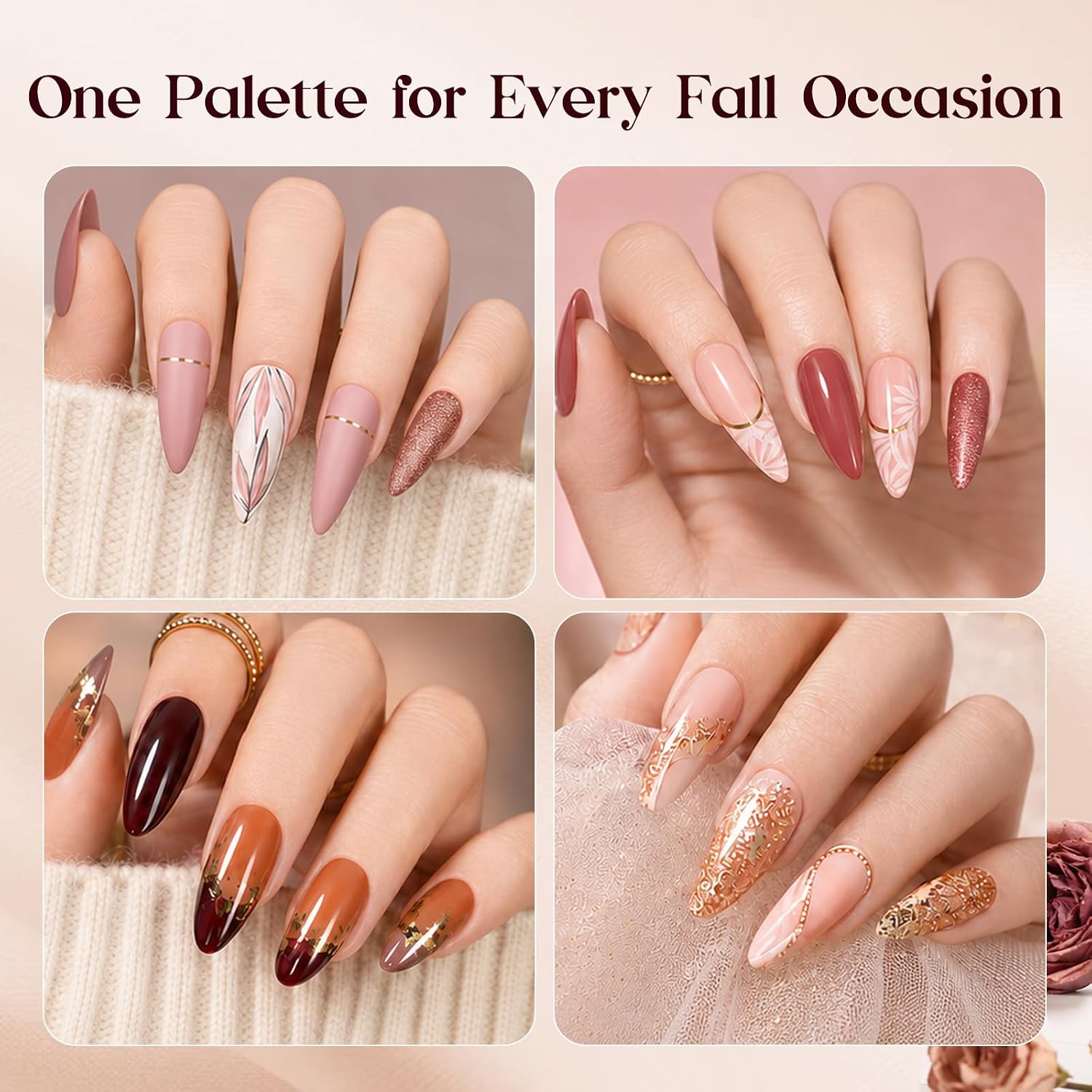 Thumbnail 4 de Beetles Verse of Roses 23pc Gel Nail Set
