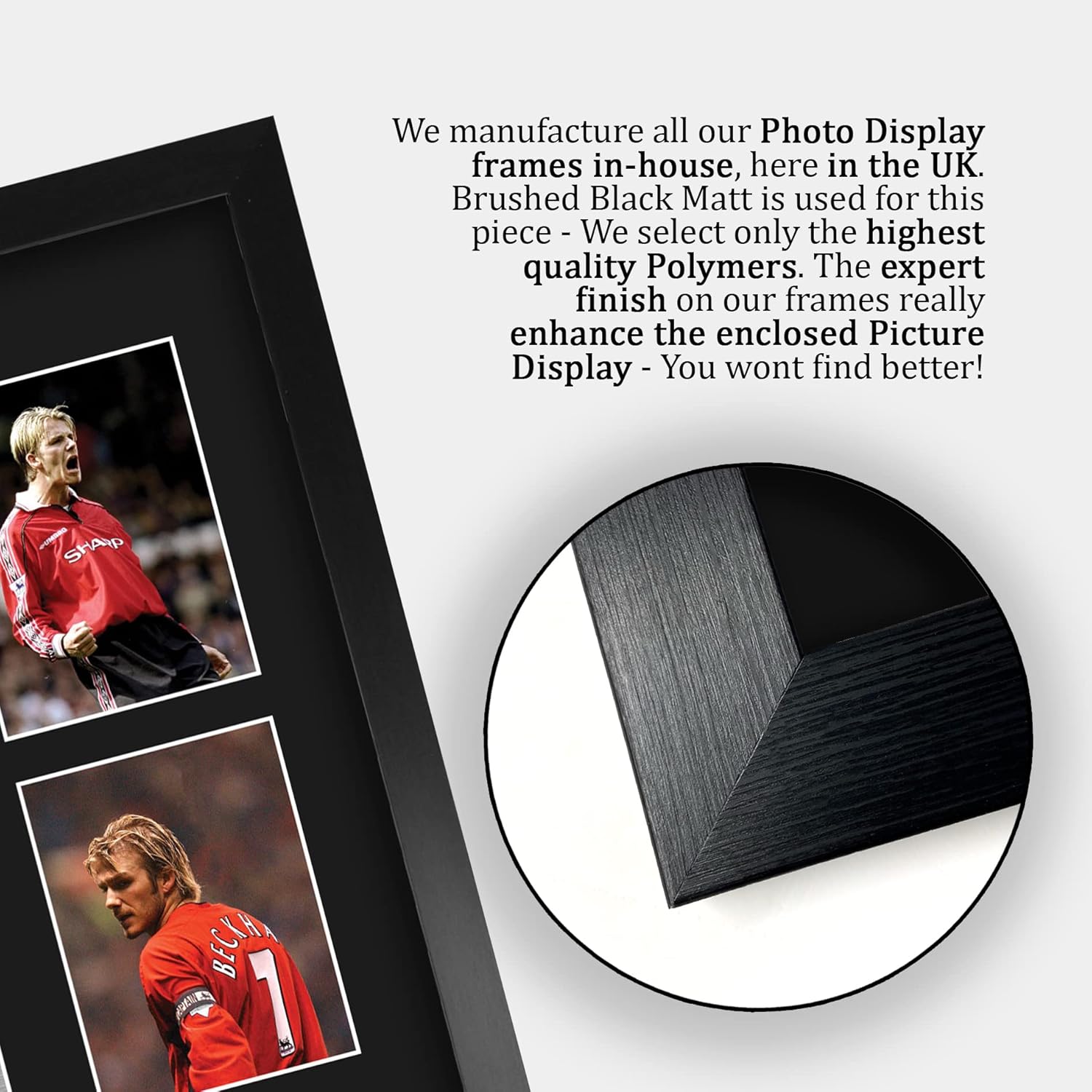 Thumbnail 5 de HWC Trading FR A3 David Beckham framed signed autograph photo (330x445mm) for football fans
