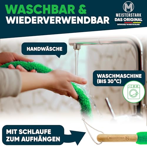 Detalle 1 de M Meisterstark Heizungsbürste 115 cm, flexibel und mit Entlüftungsschlüssel