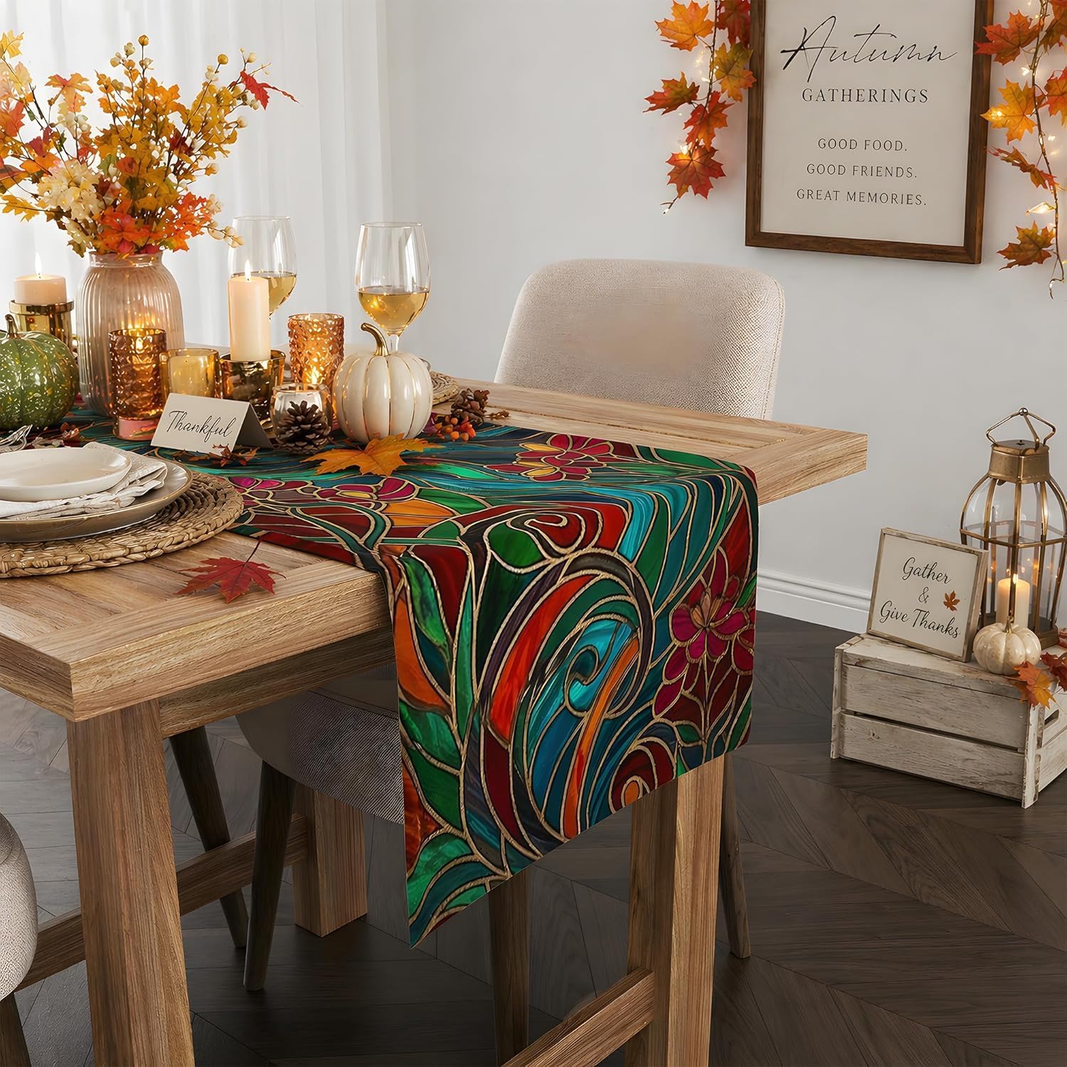Detalle 2 de Fall Table Runner in Polyester