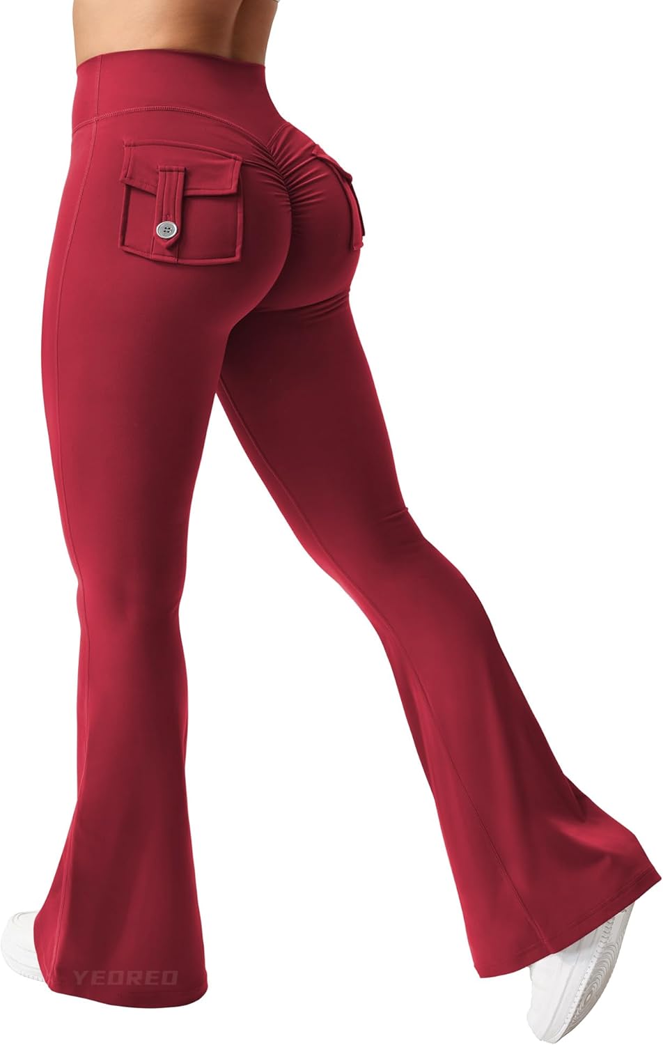 Thumbnail 6 de YEOREO CoreFlex Flare Leggings with Pockets for Women (Scrunch Butt Lift Workout & Yoga Pants)