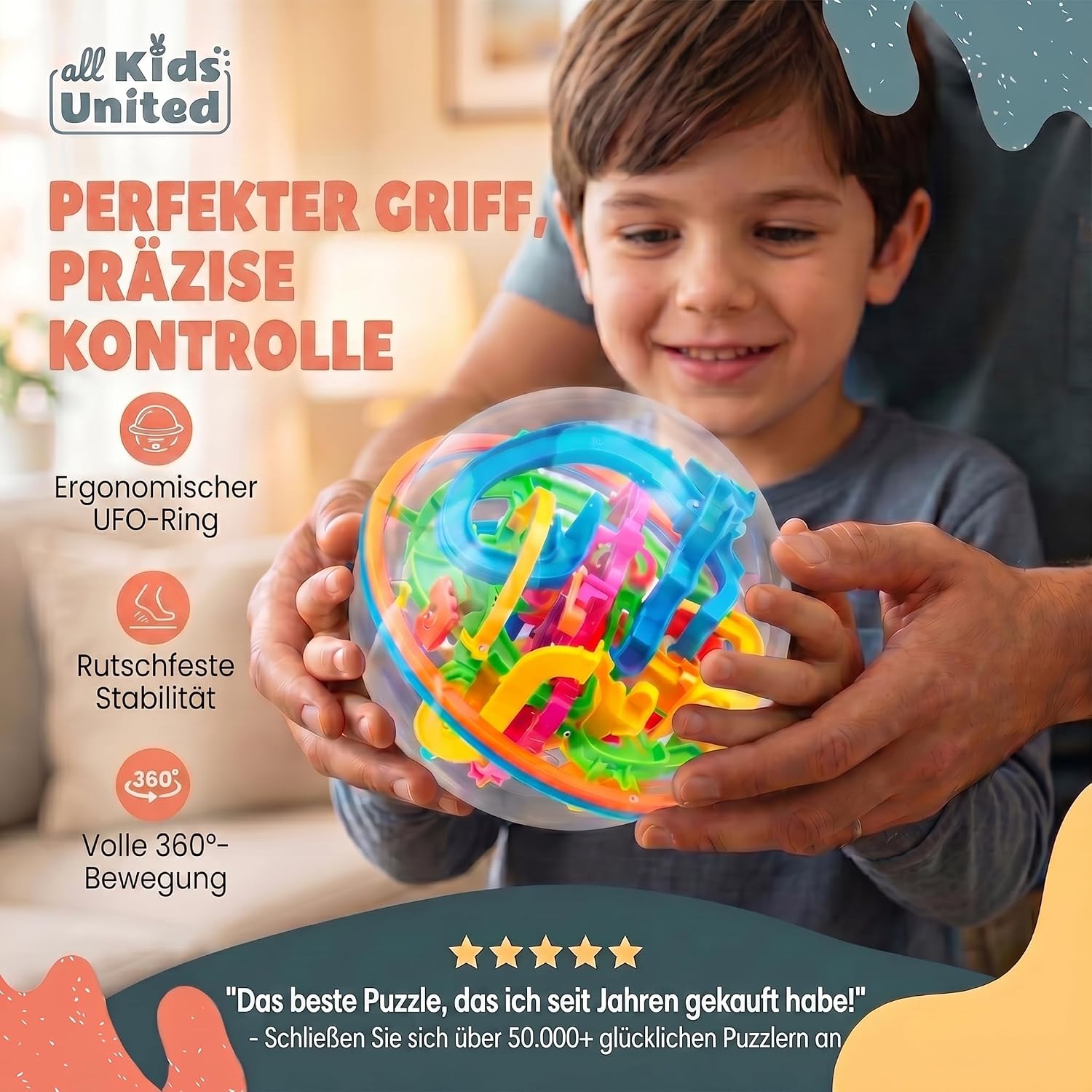 Detalle 2 de 3D Kugellabyrinth – Kugelspiel Magic Maze Kugel-Labyrinth (Advanced) – 3D Geschicklichkeitsspiel