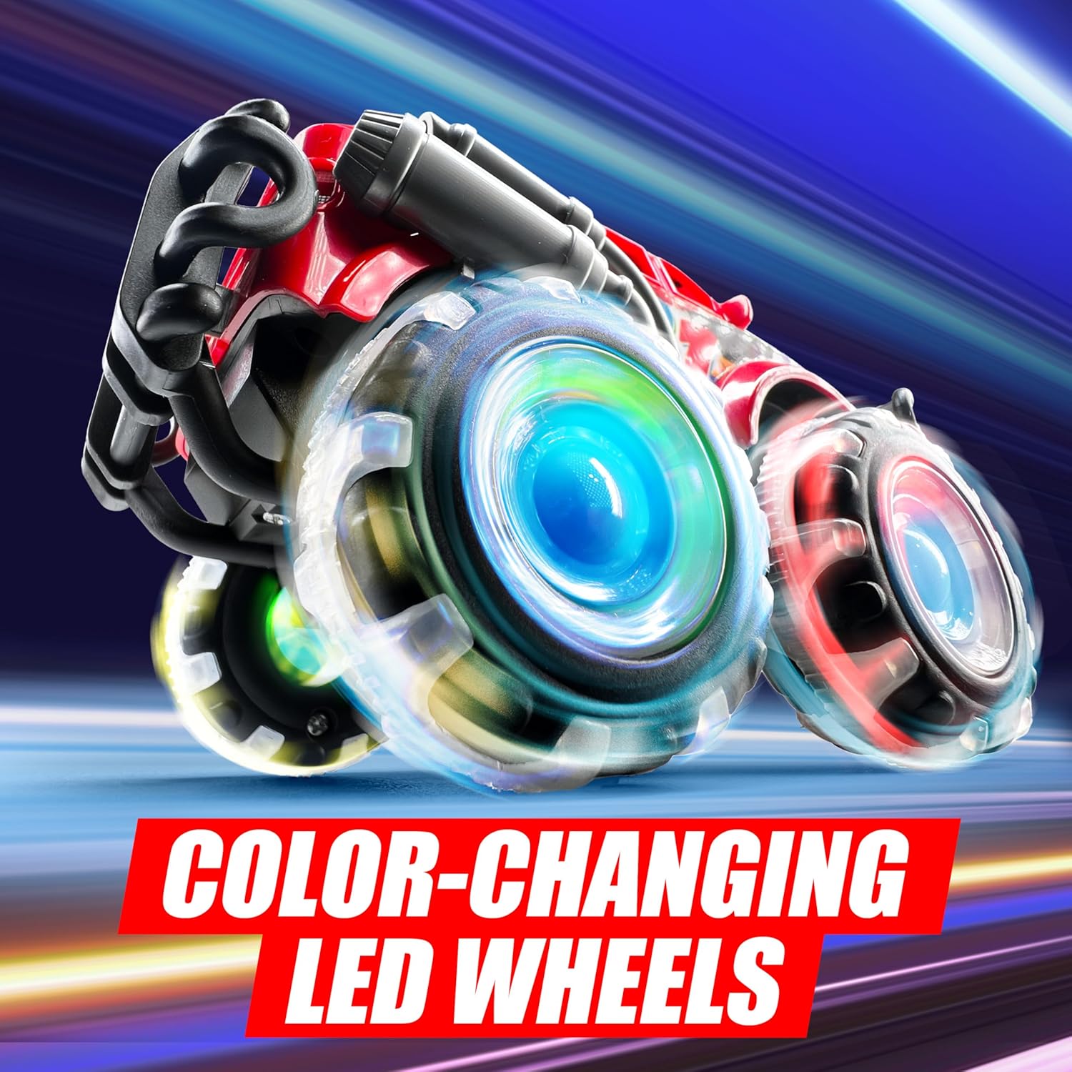Thumbnail 1 de Vroomix 3Pack Monster Truck Toy with LED wheels