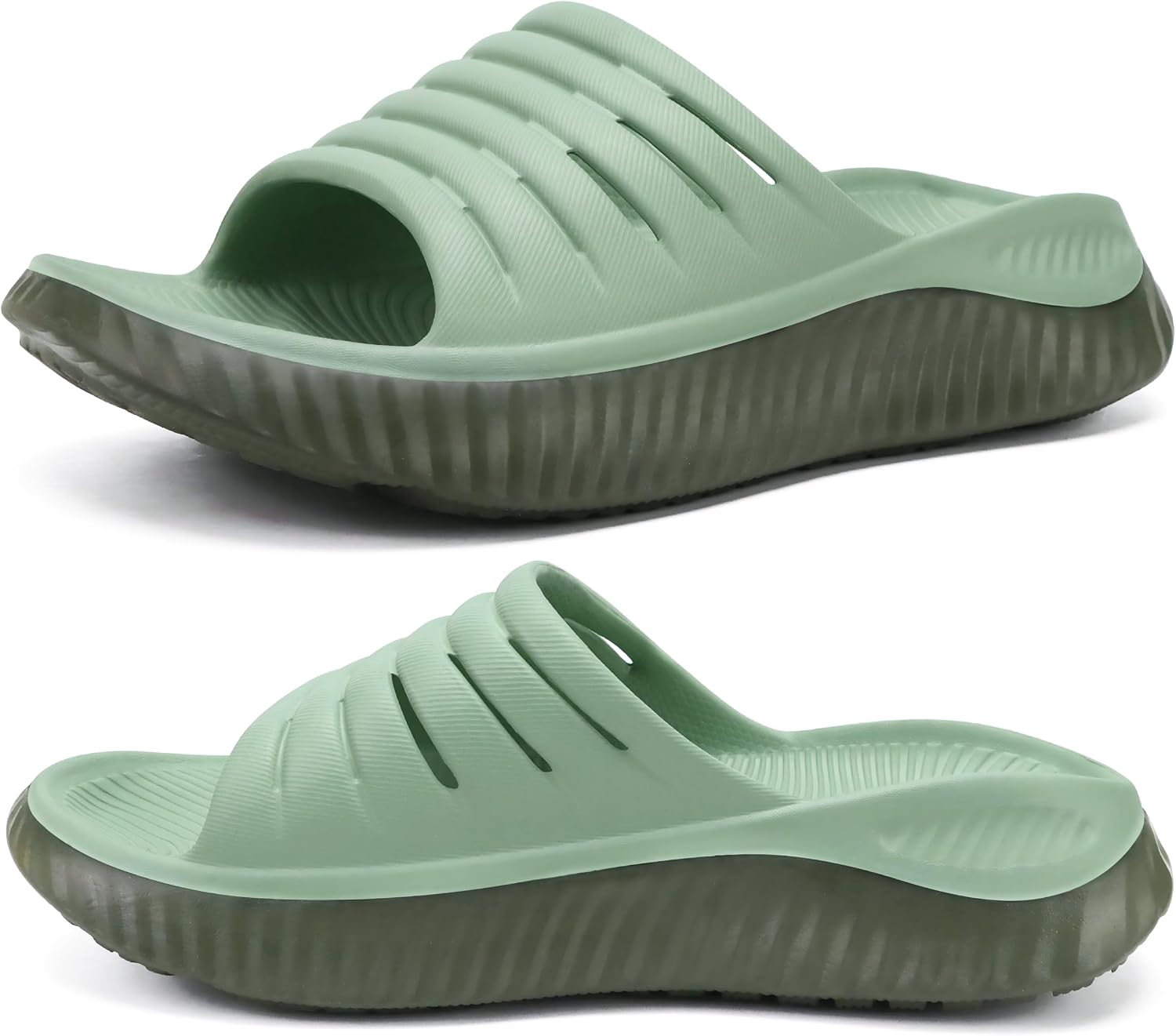 Detalle de KuaiLu Womens Recovery Sandals with Orthotic Arch Support and Cloud Foam Cushion