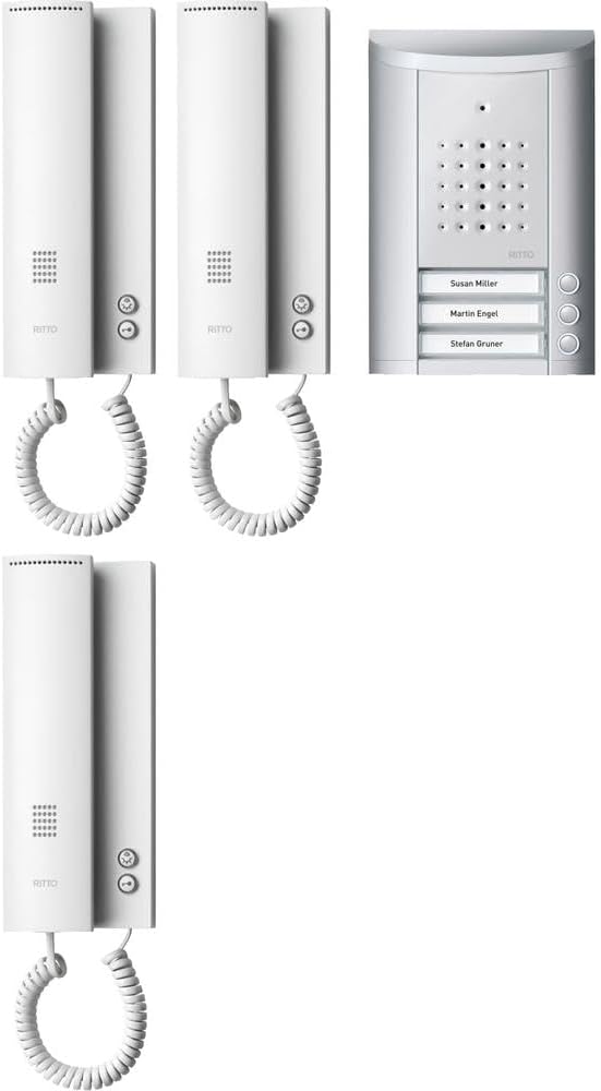 Thumbnail 1 de Schneider Electric Ritto Entravox Türsprechanlage Komplettset für 2-Familienhaus (silber/weiß), Art.-Nr. 1841220