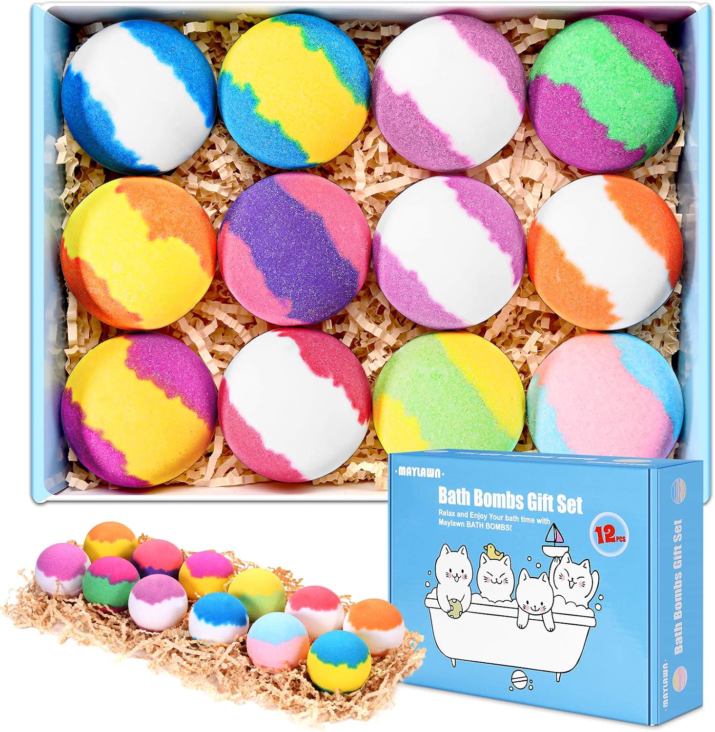 Detalle de Bath Bombs Gift Set 12pcs 60g each
