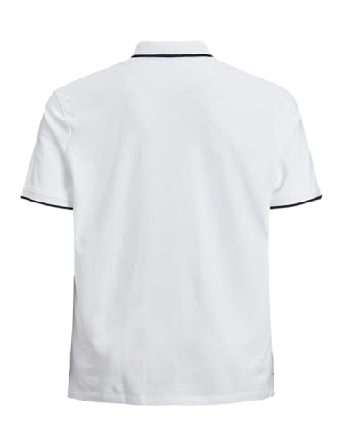 Detalle 2 de Jack & Jones Jjepaulos Polo Ss Noos Pls Camiseta Hombre White 3XL