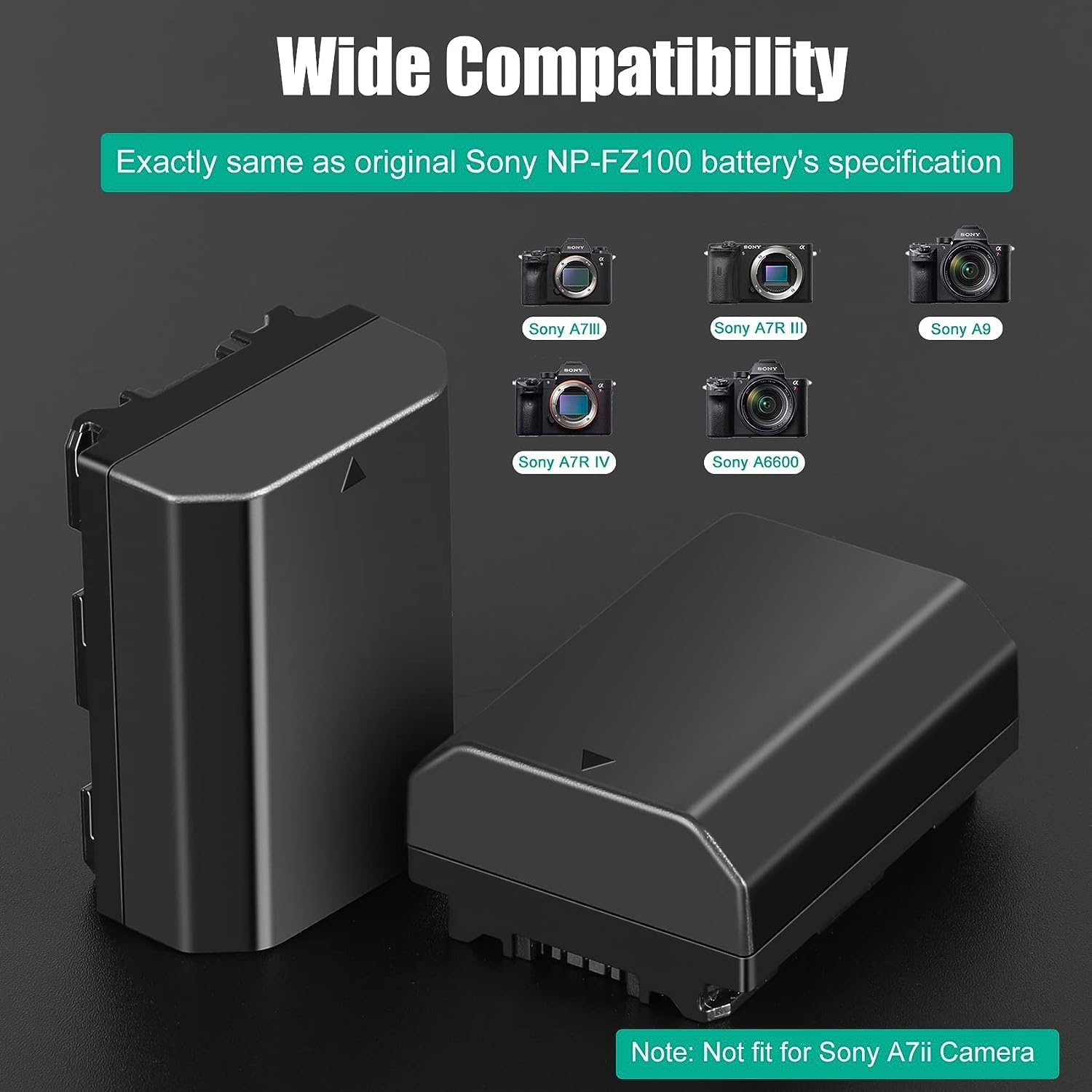 Thumbnail 2 de JYJZPB NP-FZ100 Replacement Battery Pack