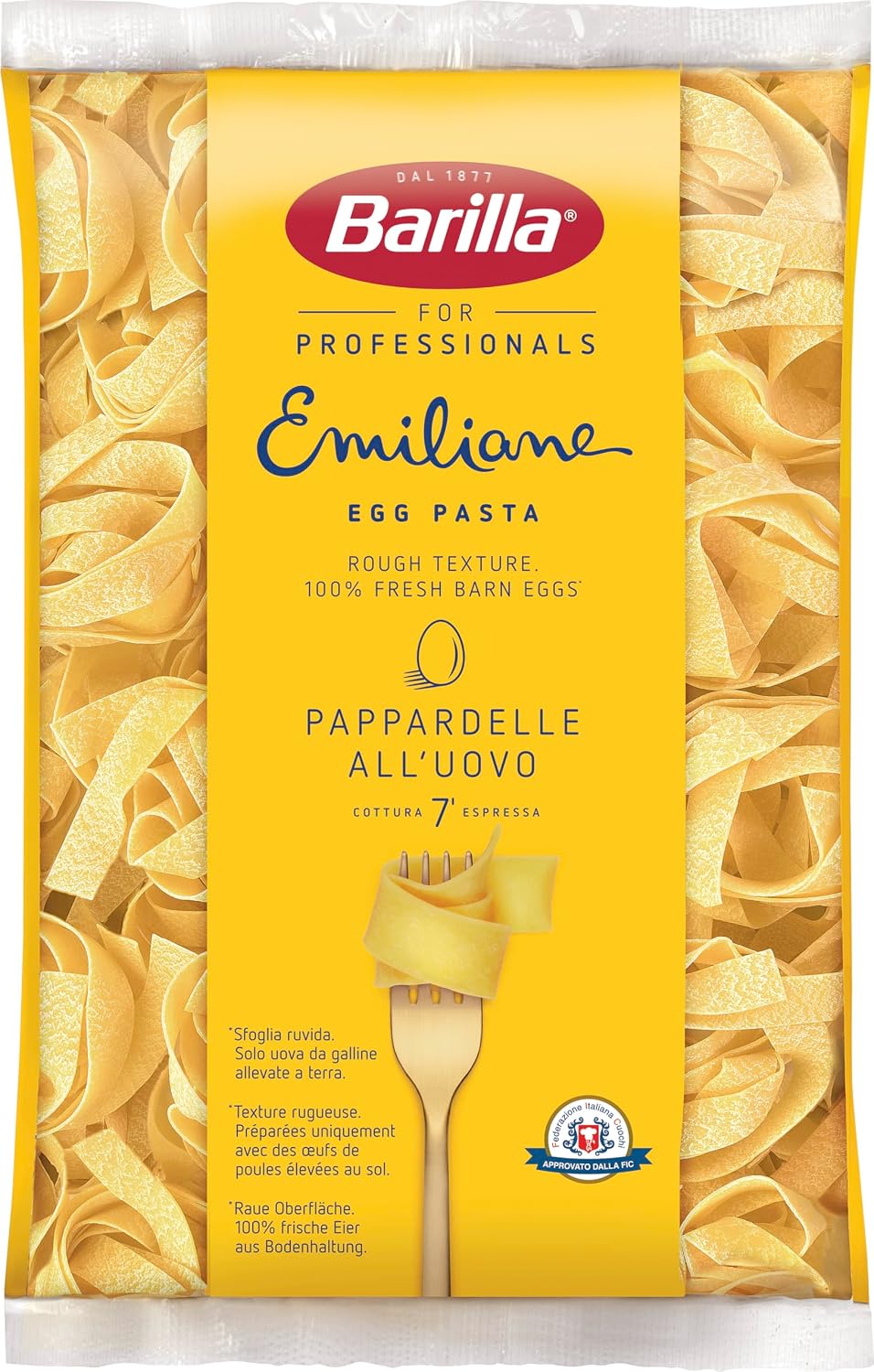 Barilla Emiliane Chef Pappardelle all’ Uovo – 6er Pack (6 x 1kg)