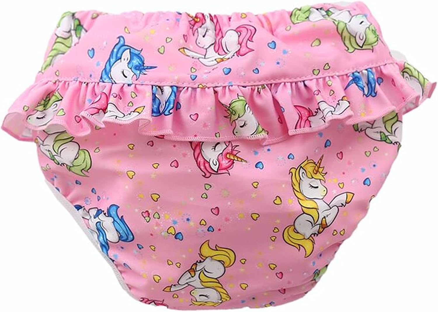 Detalle de Ziemlich Schwimmwindel mit Rüschen – auslaufsichere, wiederverwendbare Badewindelhose für Babys (0–2 Jahre,D Farbe d, 22–28lb)