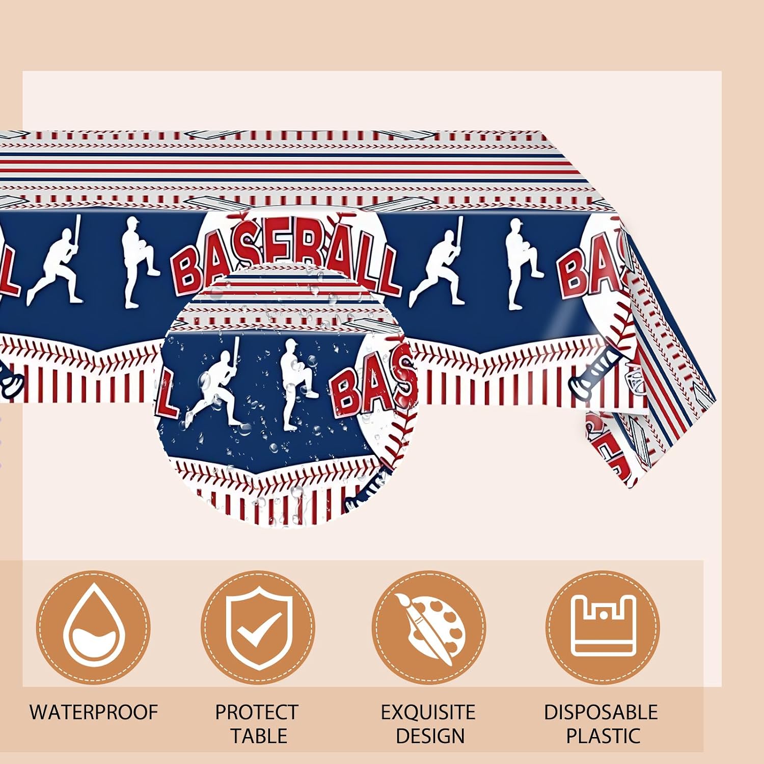 Detalle de Baseball Party Decorations, 41-Piece Set